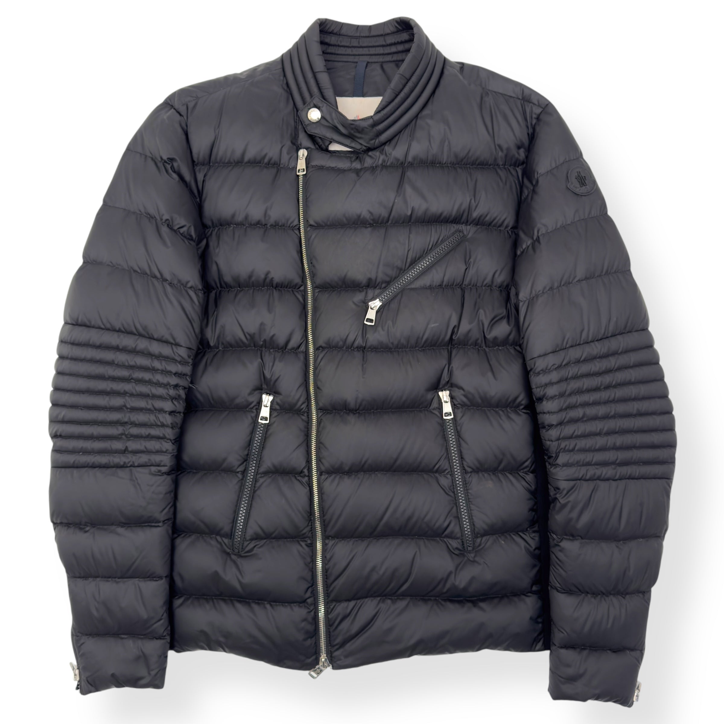 MONCLER AUBIN QUILTED SHELL DOWN JACKET BLACK 3 / M