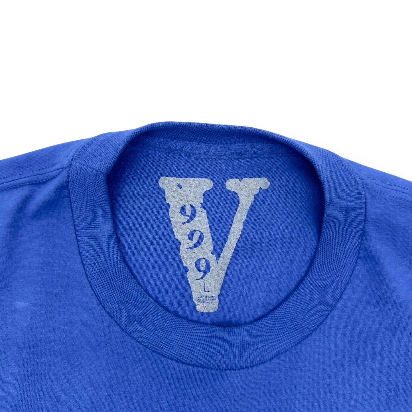 VLONE X JUICE WORLD T-SHIRT BLUE / ORNAGE L