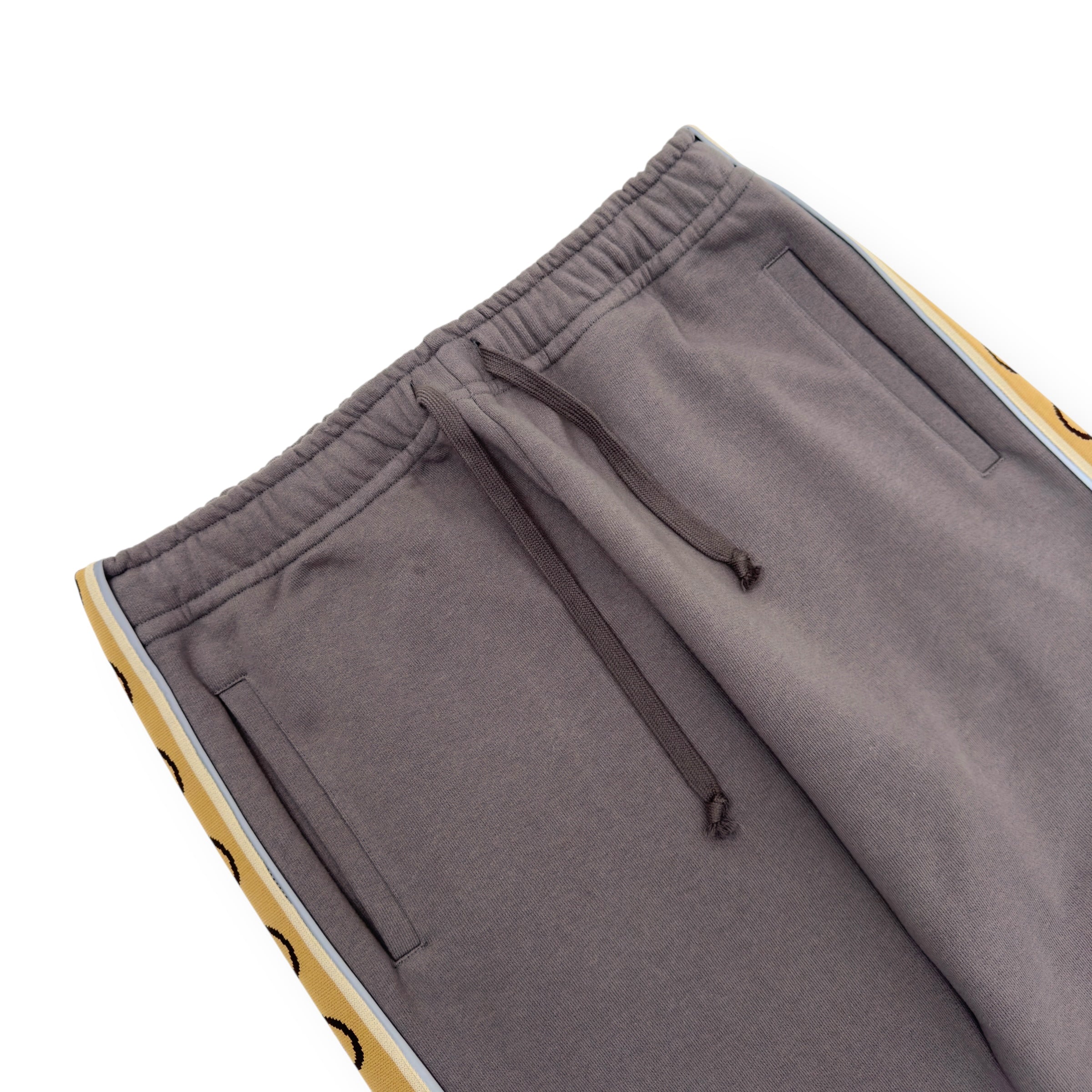 GUCCI TAPE DETAIL COTTON SWEATPANTS GREY L