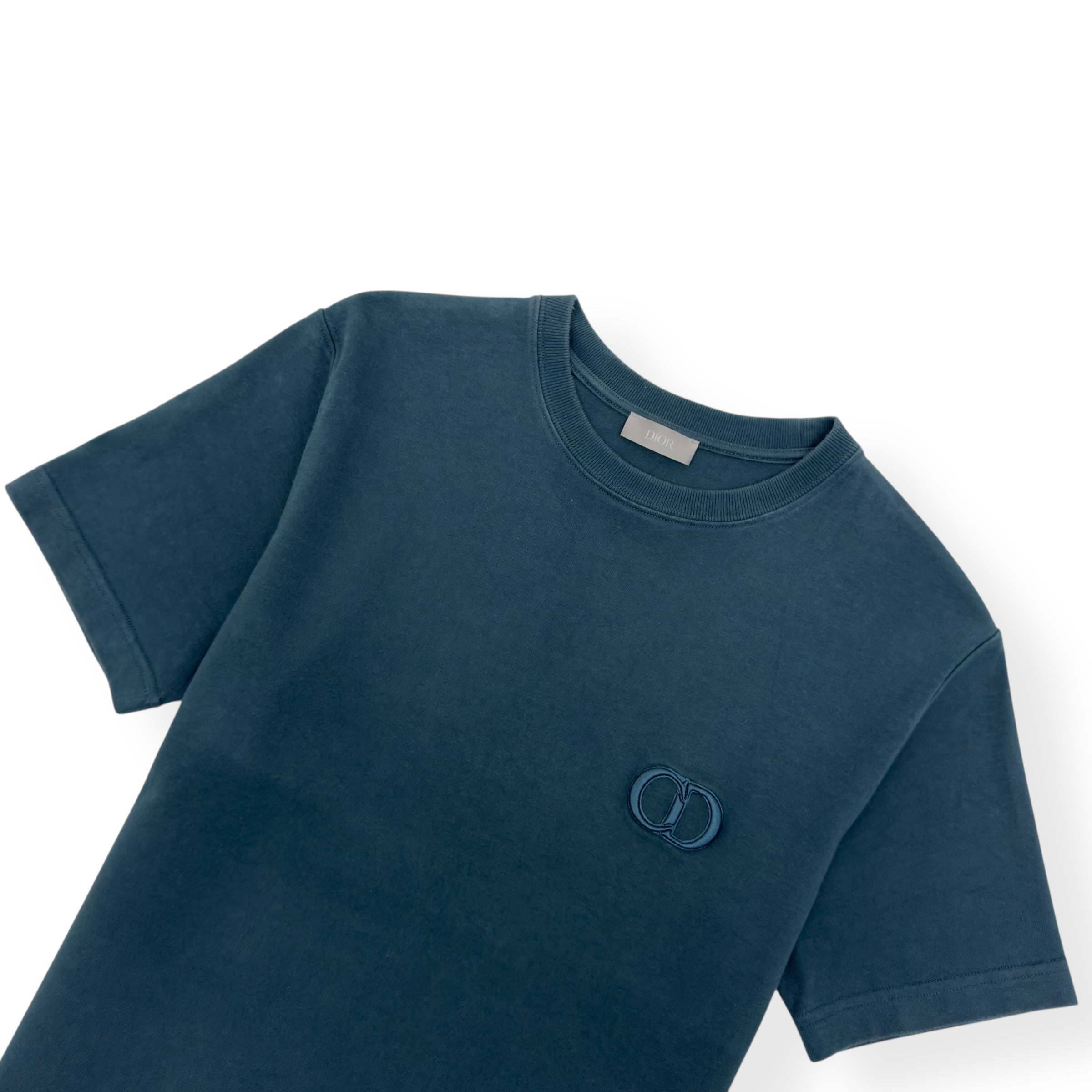 DIOR CD ICON LOGO T-SHIRT BLUE XS