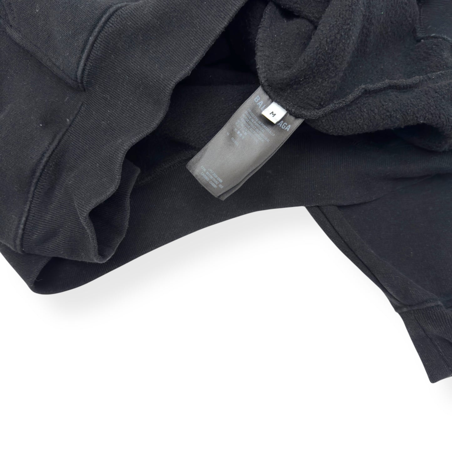 BALENCIAGA SMILEY HOODIE BLACK / YELLOW M