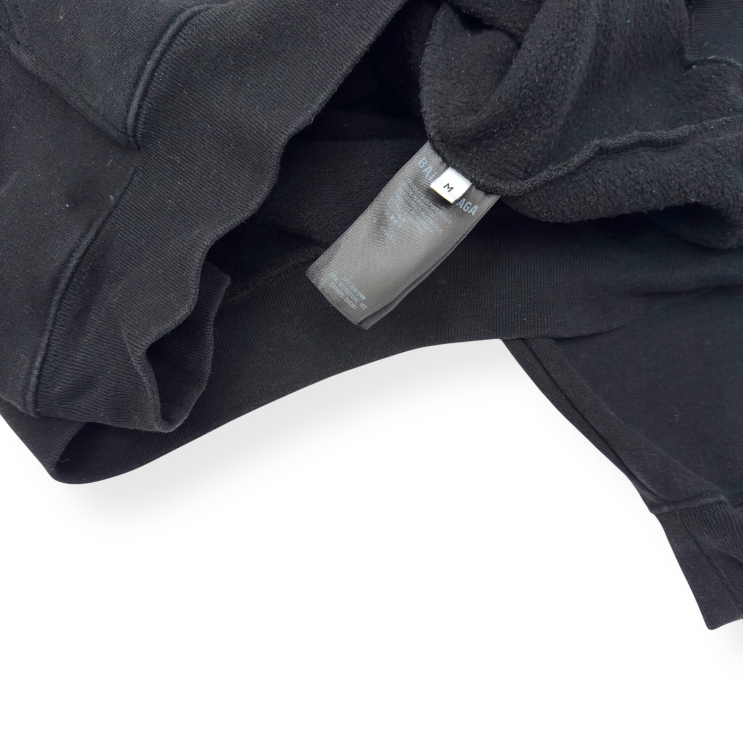 BALENCIAGA SMILEY HOODIE BLACK / YELLOW M