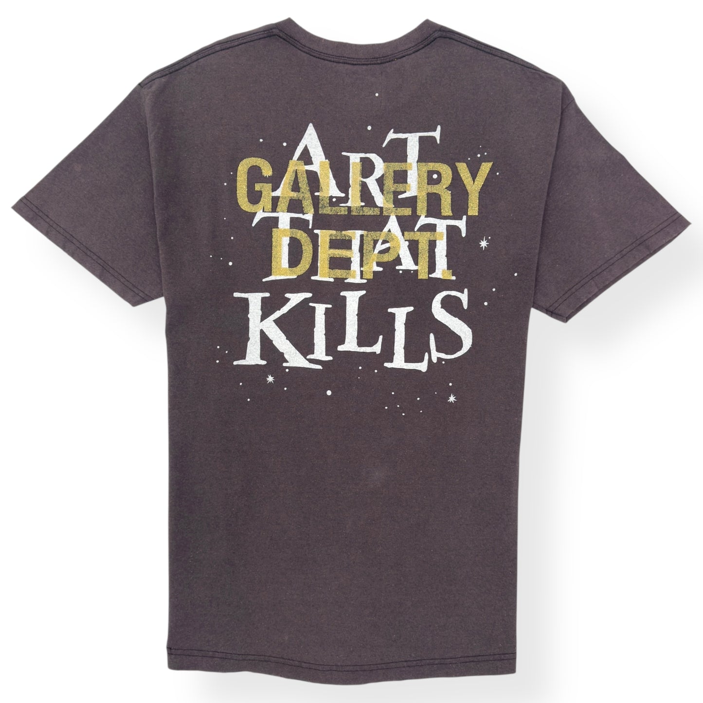 GALLERY DEPT. ATK ROD PRINTED COTTON T-SHIRT GREY L