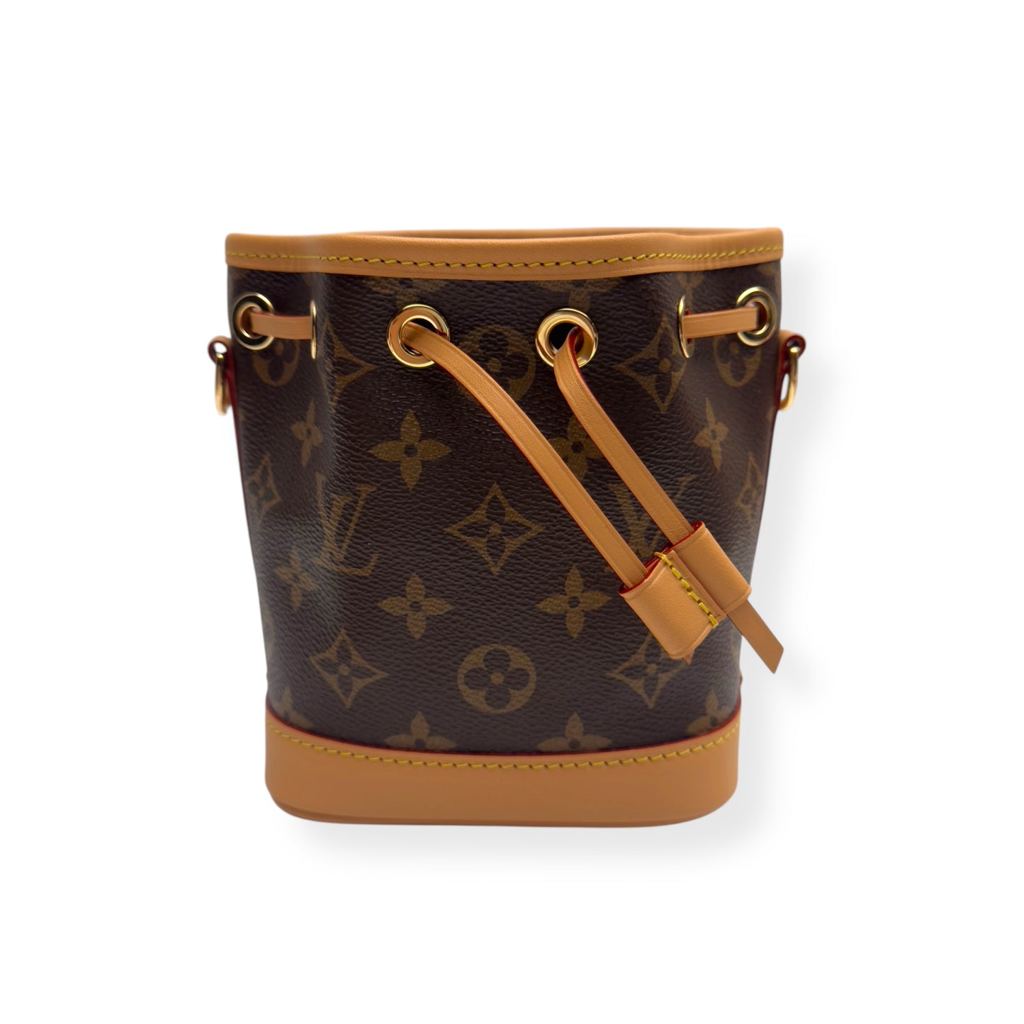 LOUIS VUITTON NANO NOÉ MONOGRAM CANVAS BAG BROWN MINI