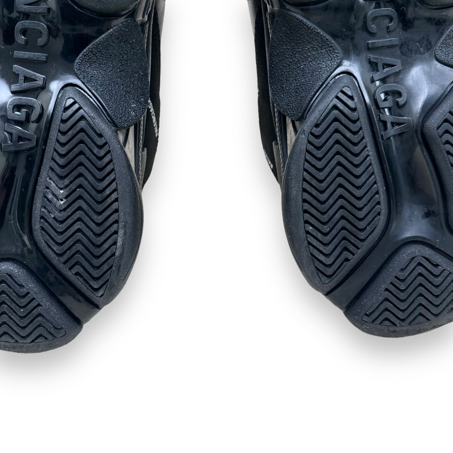 BALENCIAGA TRIPLE S ALL OVER SNEAKER BLACK UK8