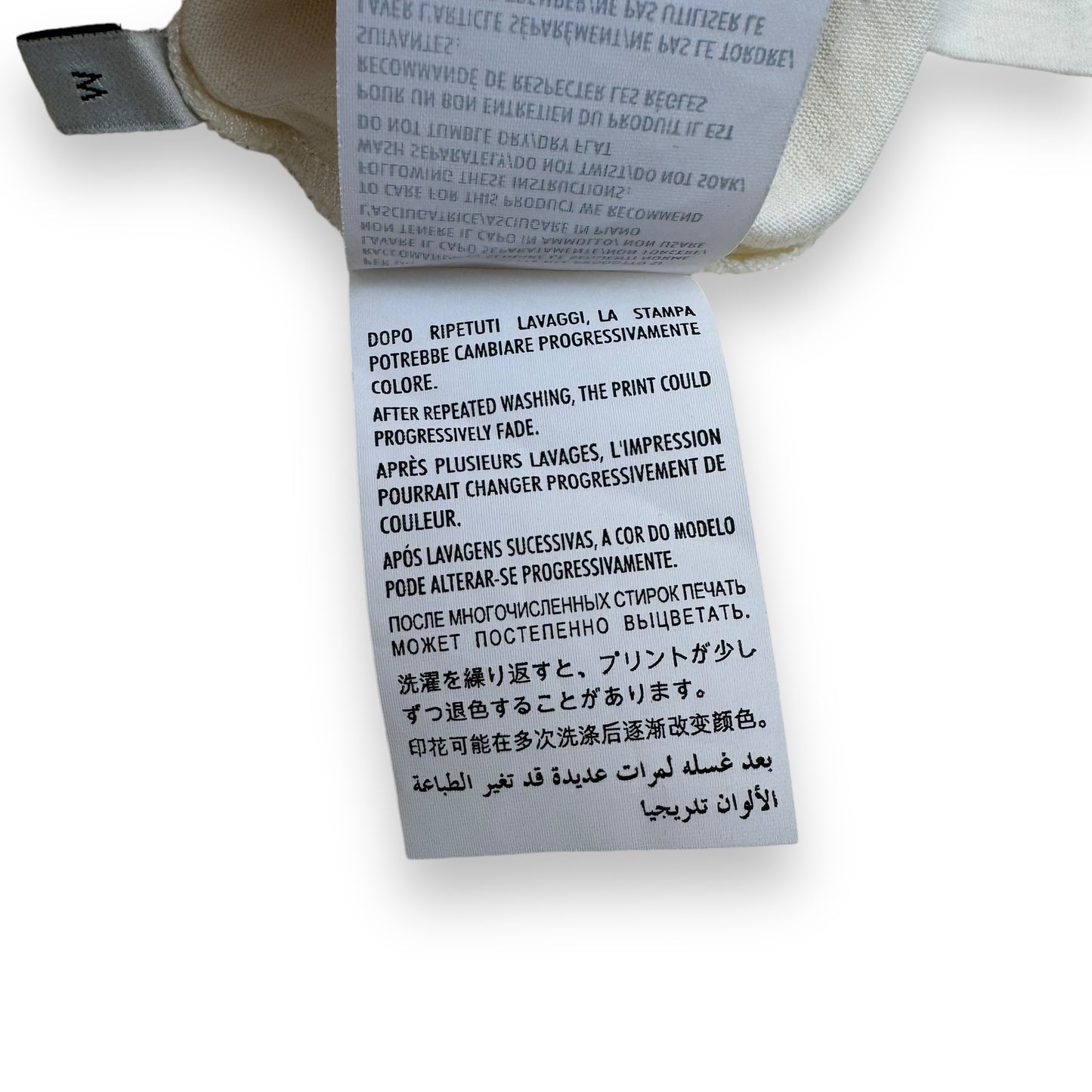 GUCCI OVERSIZED INTERLOCKING GG T-SHIRT CREAM M