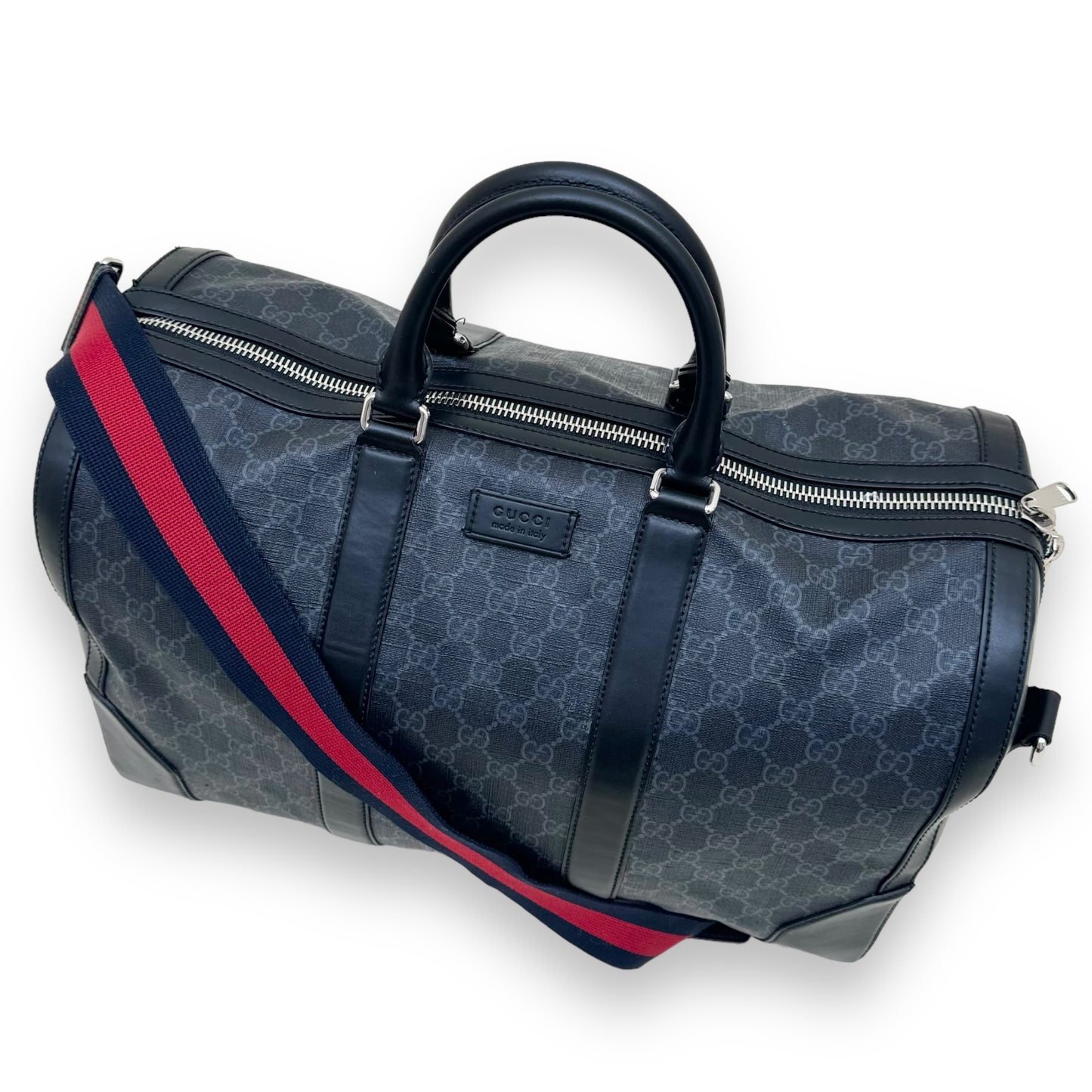 GUCCI GG CARRY-ON DUFFLE BAG BLACK