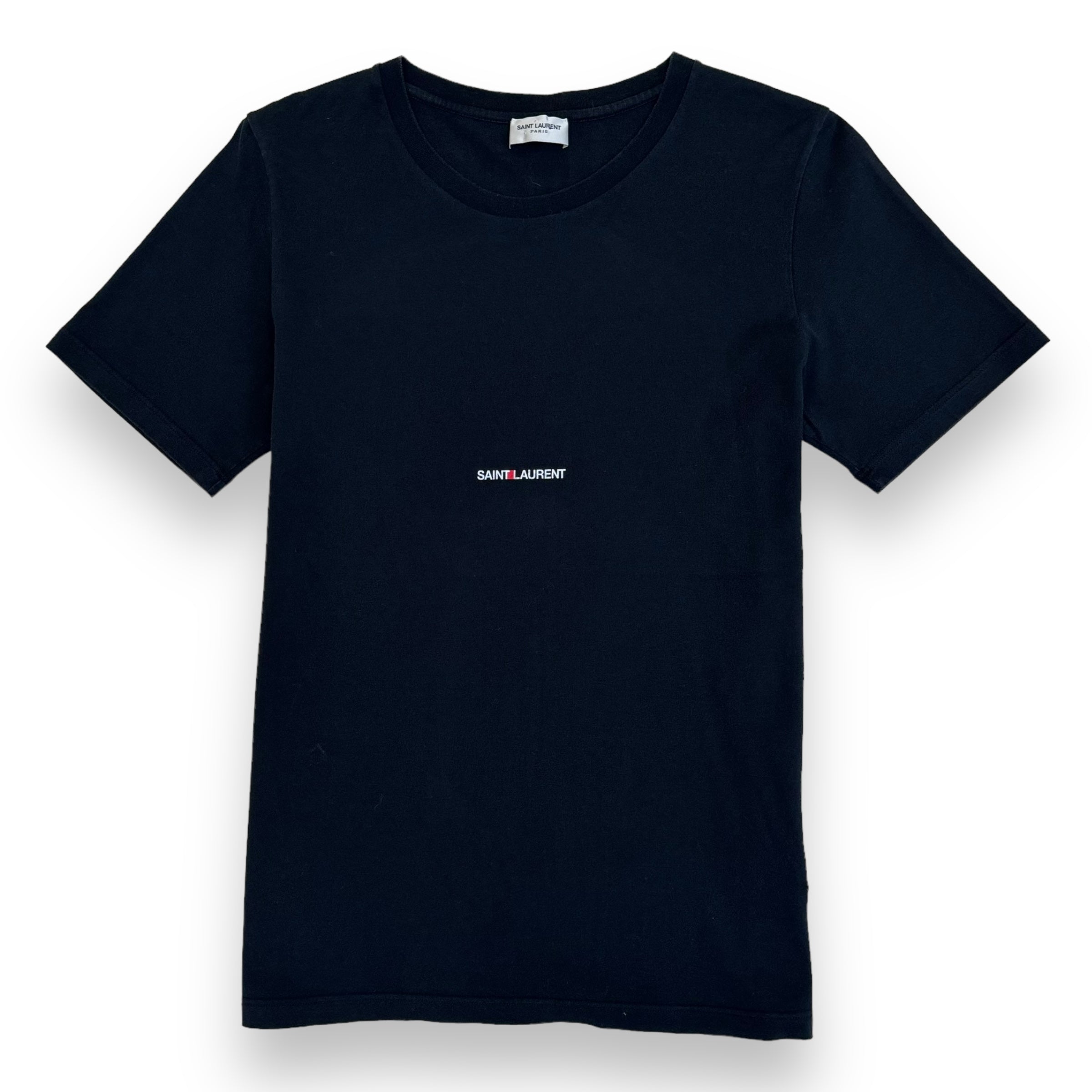 SAINT LAURENT LOGO PRINT T-SHIRT BLACK S