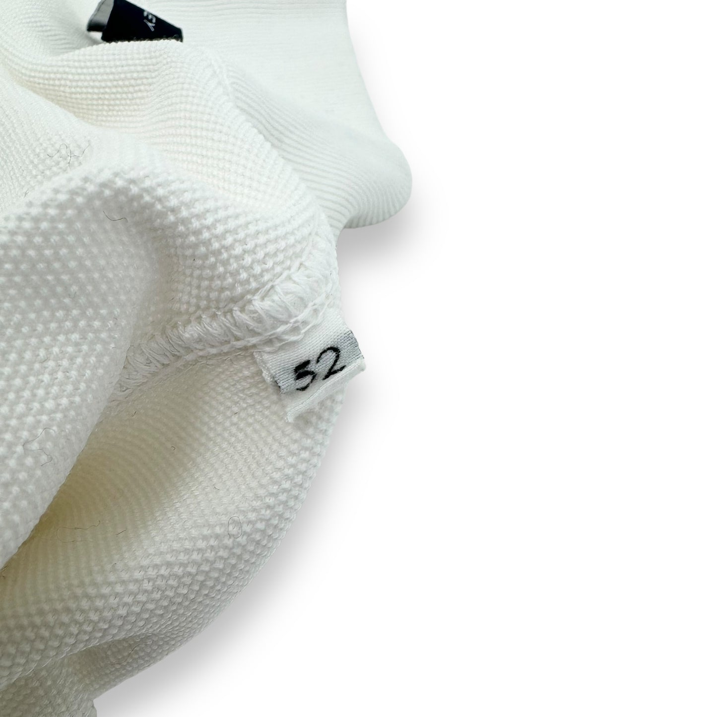 THOM SWEENEY FINE-KNIT COTTON ZIP-UP TRACK TOP WHITE L