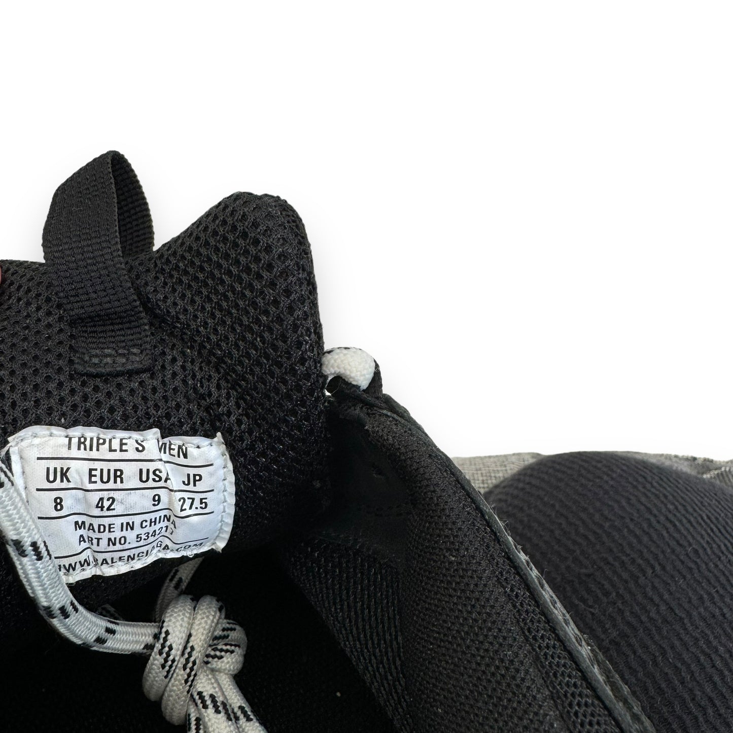 BALENCIAGA TRIPLE S SNEAKER BLACK UK8