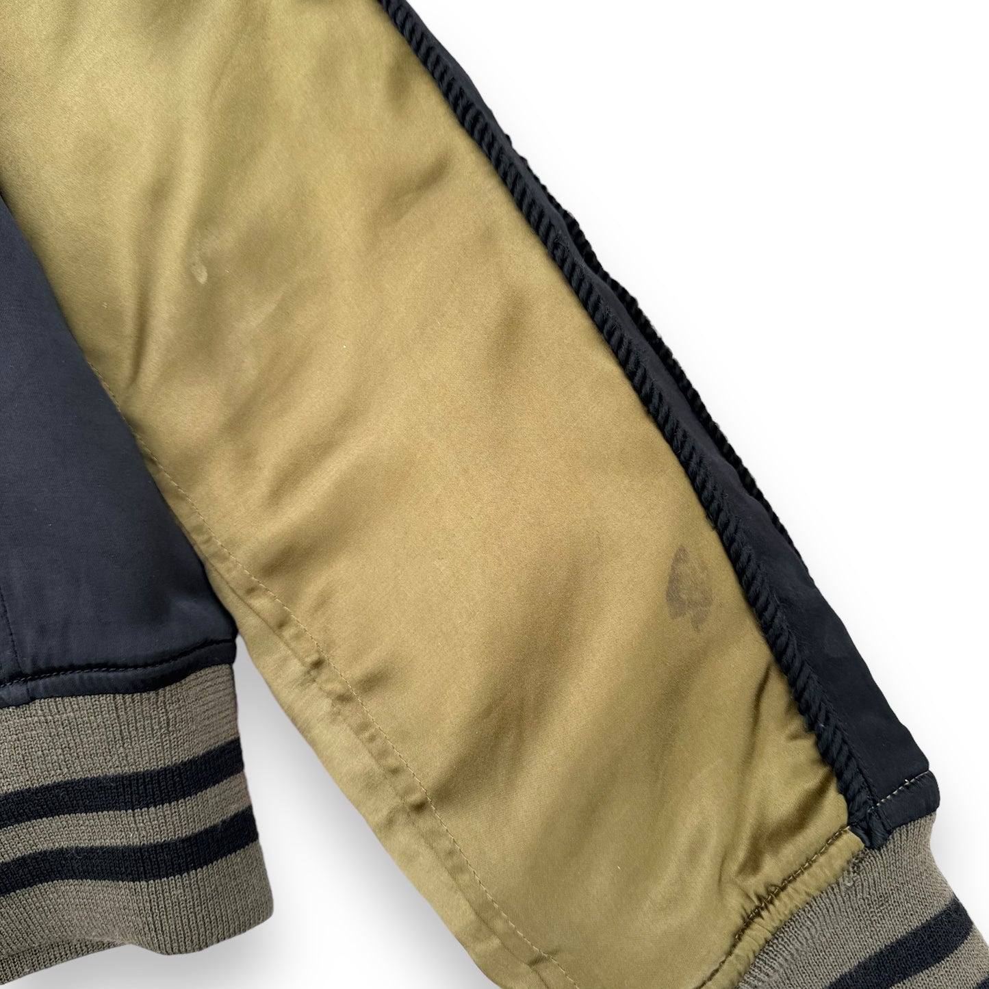 BALMAIN TEDDY JACKET GREEN / BLACK L