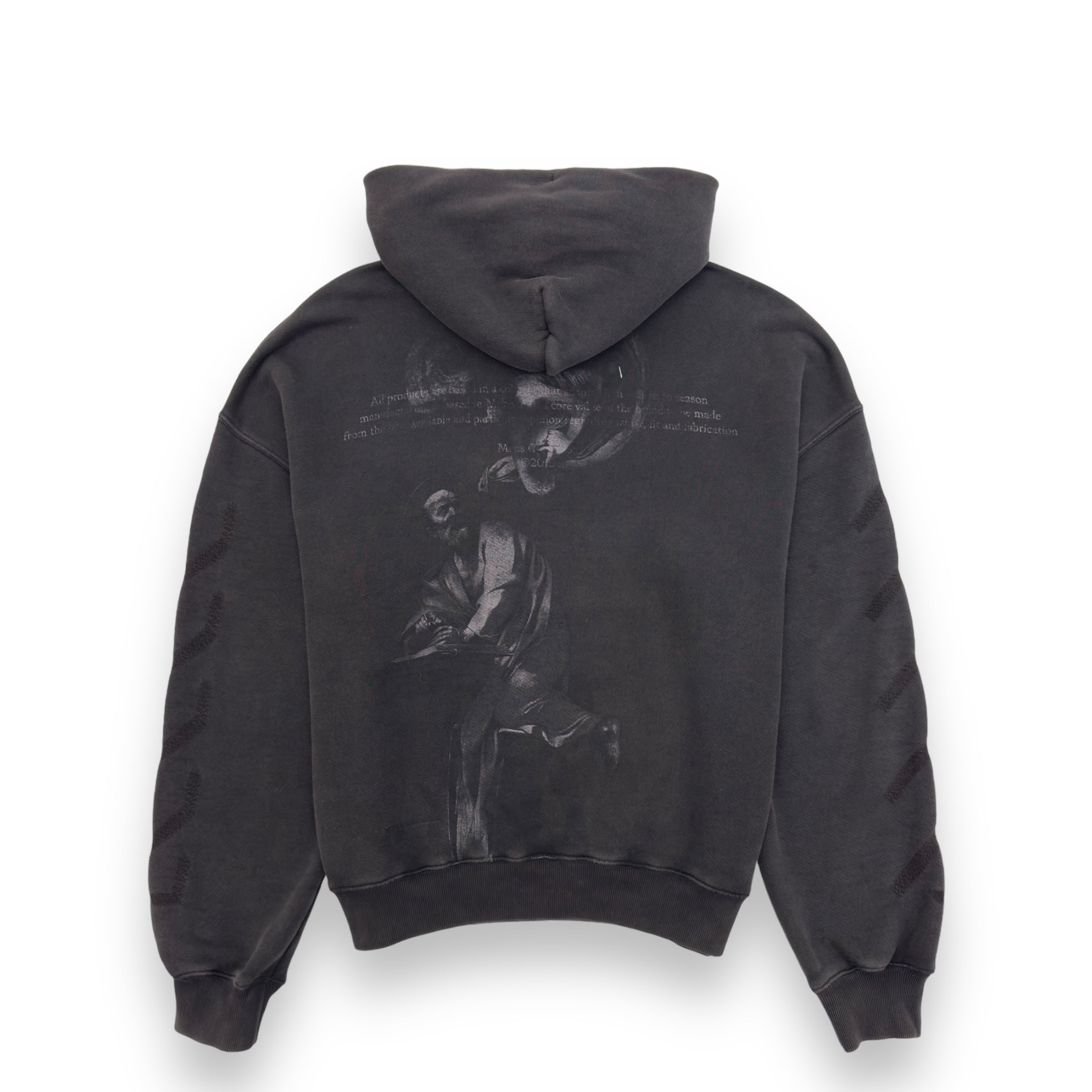 OFF-WHITE ST. MATTHEW HOODIE GREY L