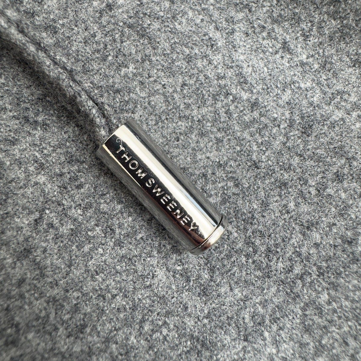 THOM SWEENEY BESPOKE WOOL TROUSERS GREY 32”