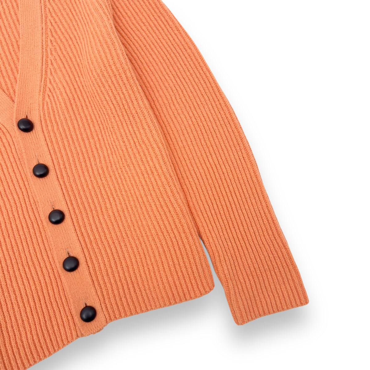 JIL SANDER WOOL CARDIGAN ORANGE 52 / XL