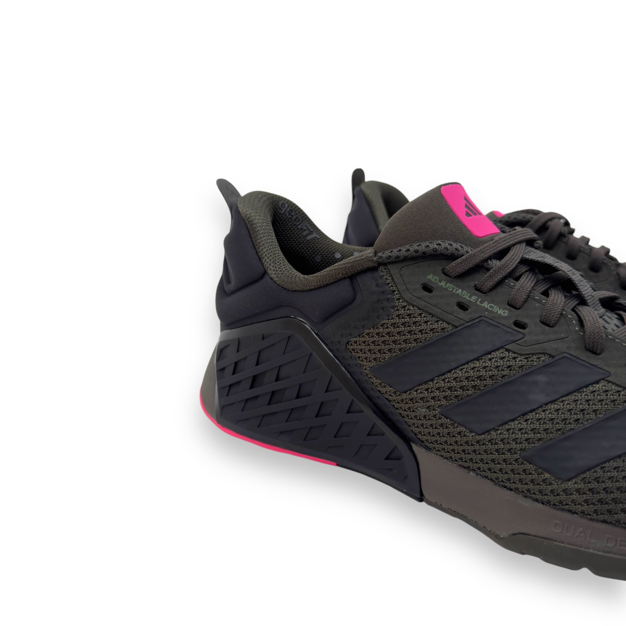 ADIDAS ORIGINAL DROPSET 3 TRAINER KHAKI / PINK UK10.5