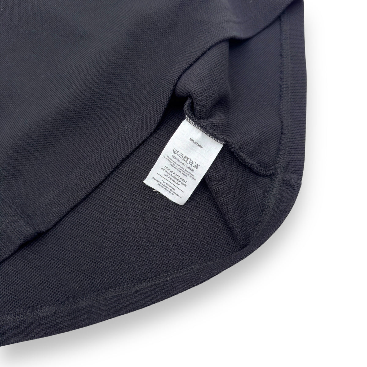 HAN KJØBENHAVN ZIP POLO SHIRT BLACK XL