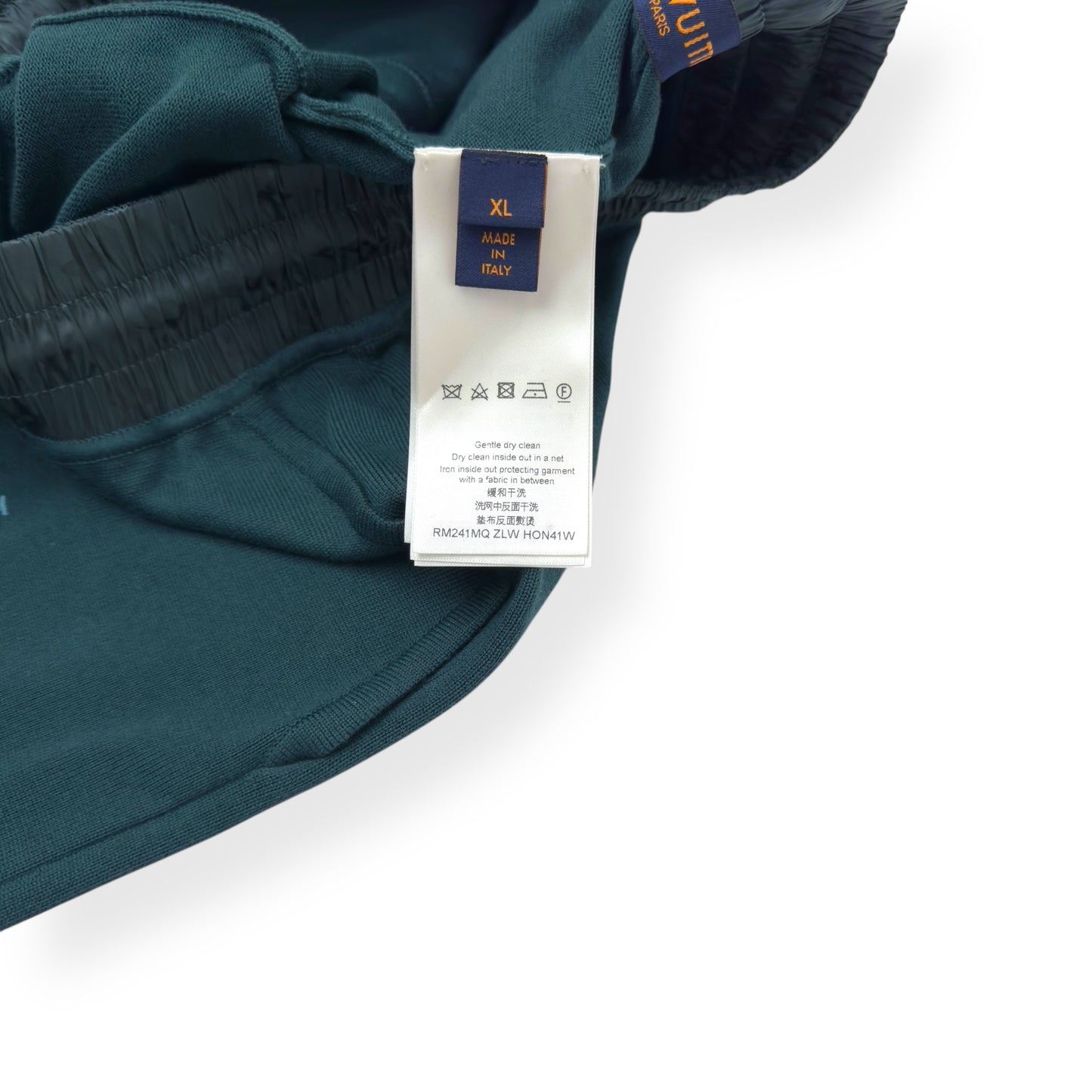 LOUIS VUITTON COTTON JOGGING TROUSERS PINE GREEN XL