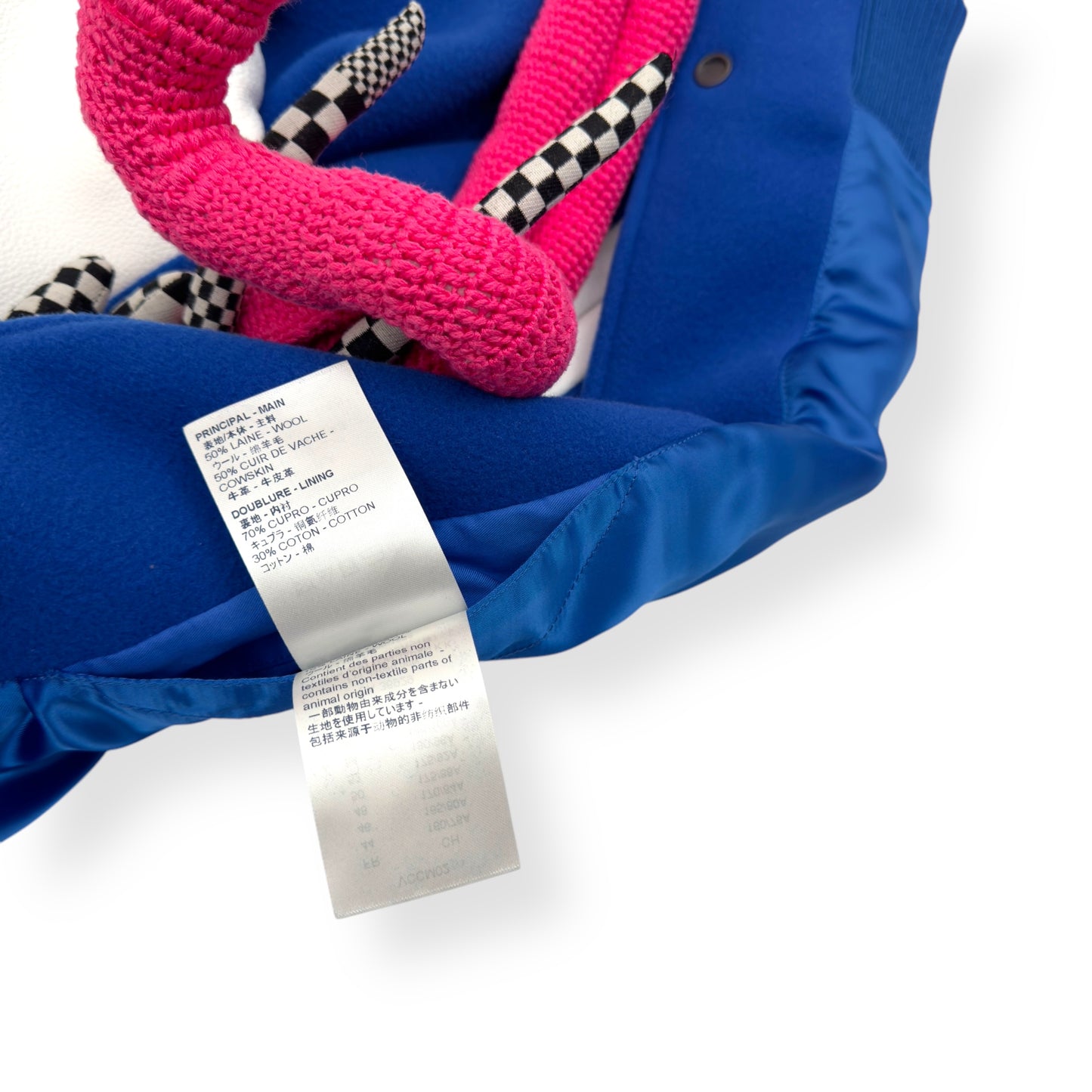 LOUIS VUITTON PUPPET VARSITY JACKET BLUE / WHITE 48 / S