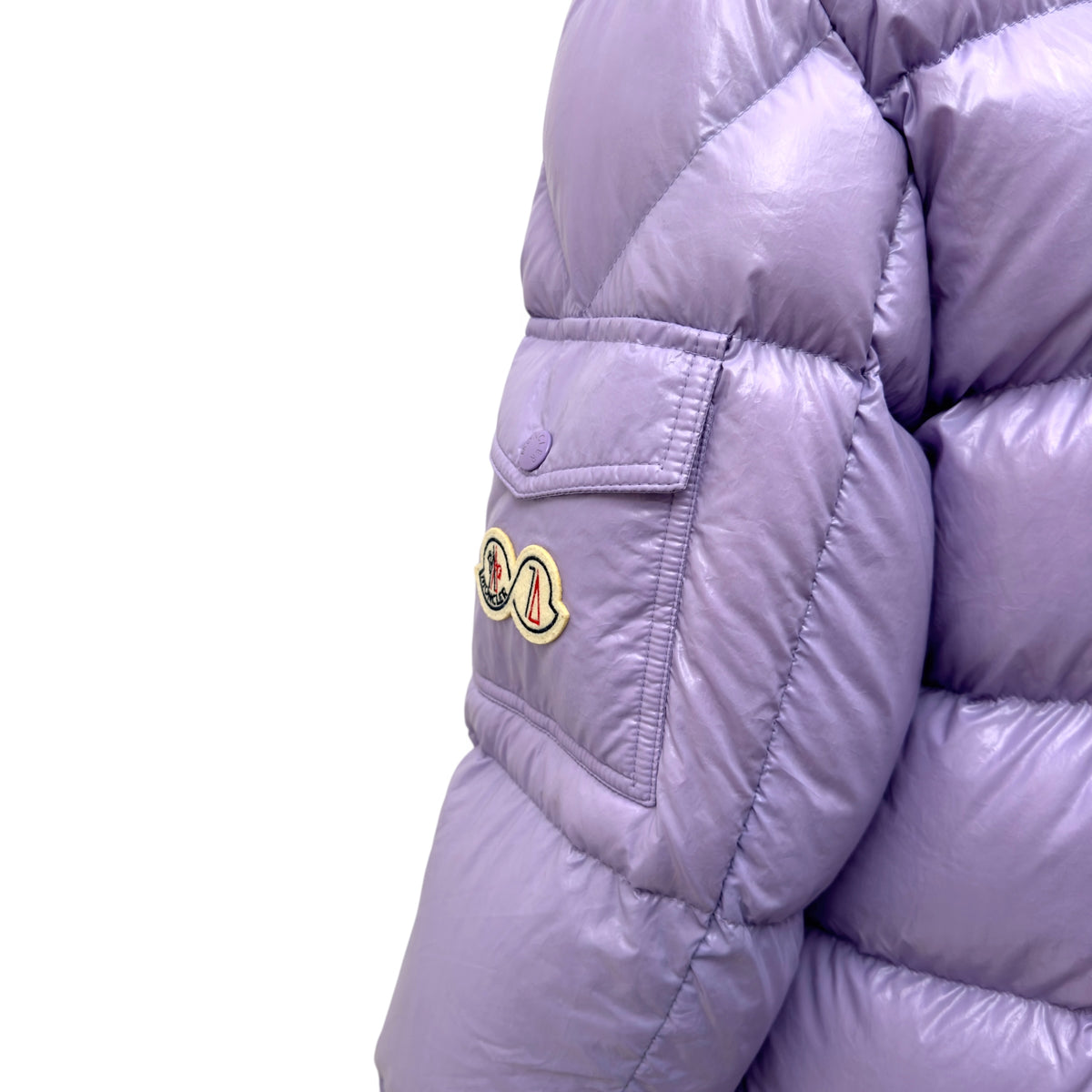 MONCLER EXTRAORDINARY FOREVER MAYA QUILTED SHELL JACKET LILAC 2 / S