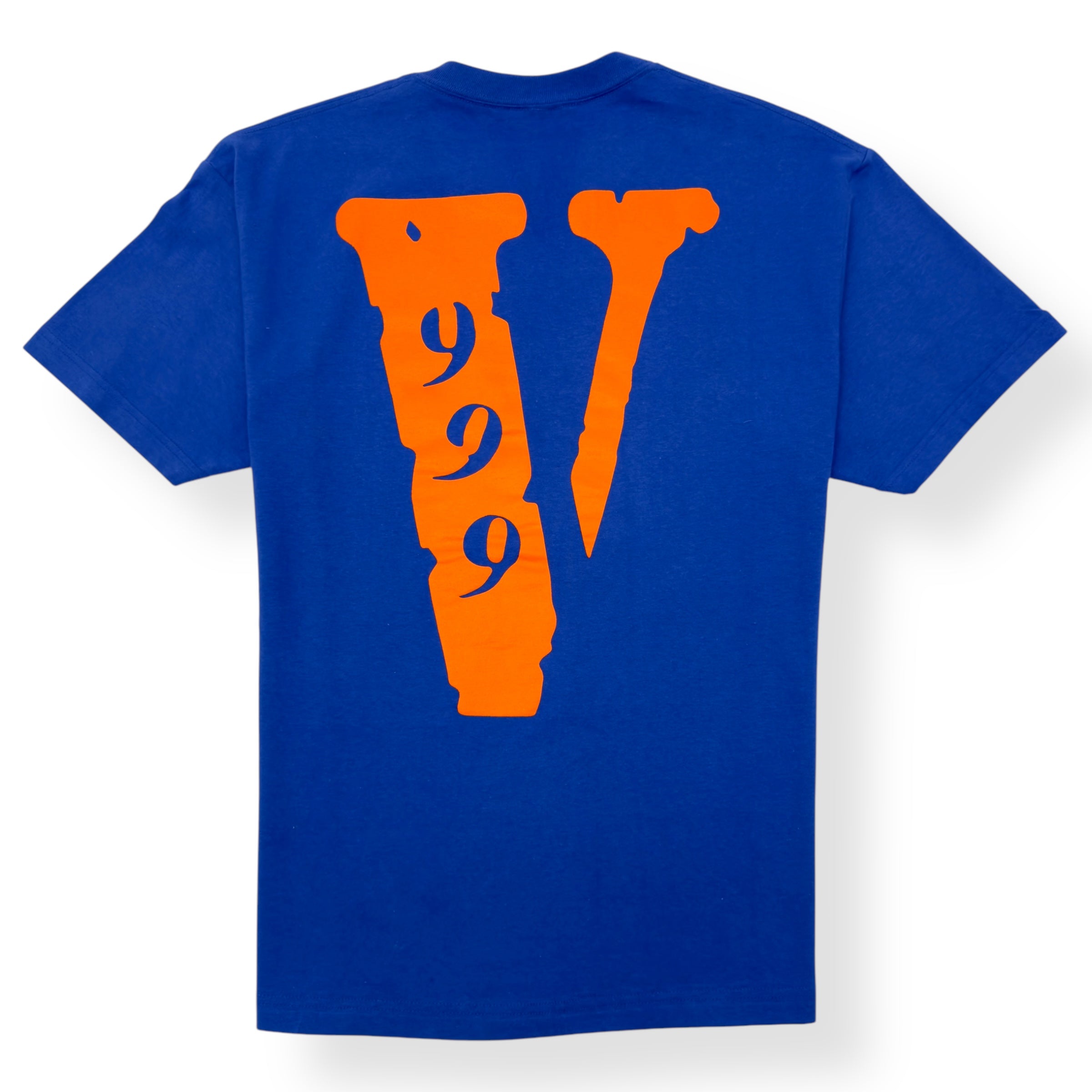 VLONE X JUICE WORLD T-SHIRT BLUE / ORNAGE L