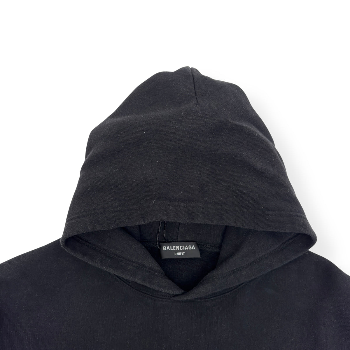 BALENCIAGA SMILEY HOODIE BLACK / YELLOW M