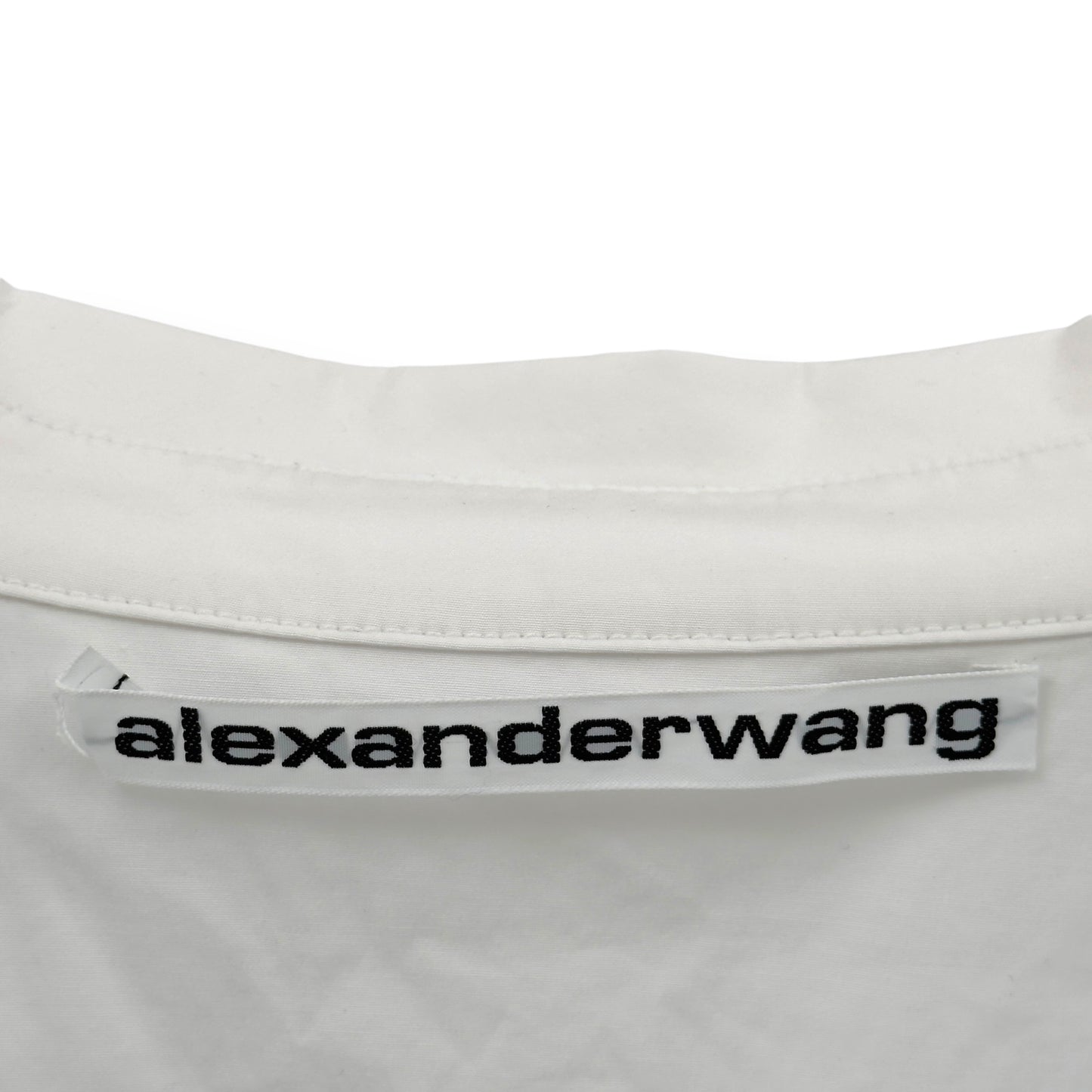 ALEXANDER WANG CROPPED SHIRT WHITE 2 / S