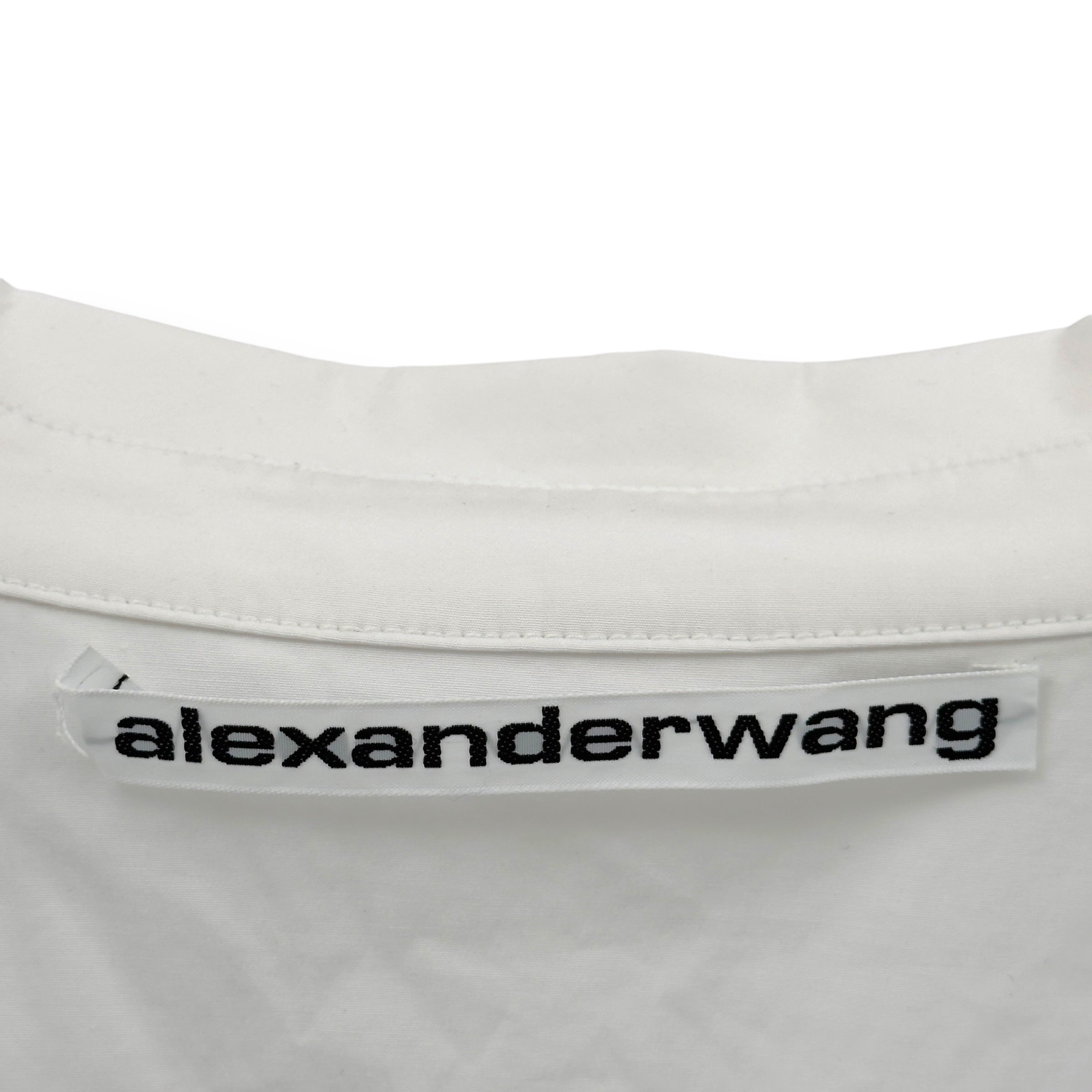 ALEXANDER WANG CROPPED SHIRT WHITE 2 / S