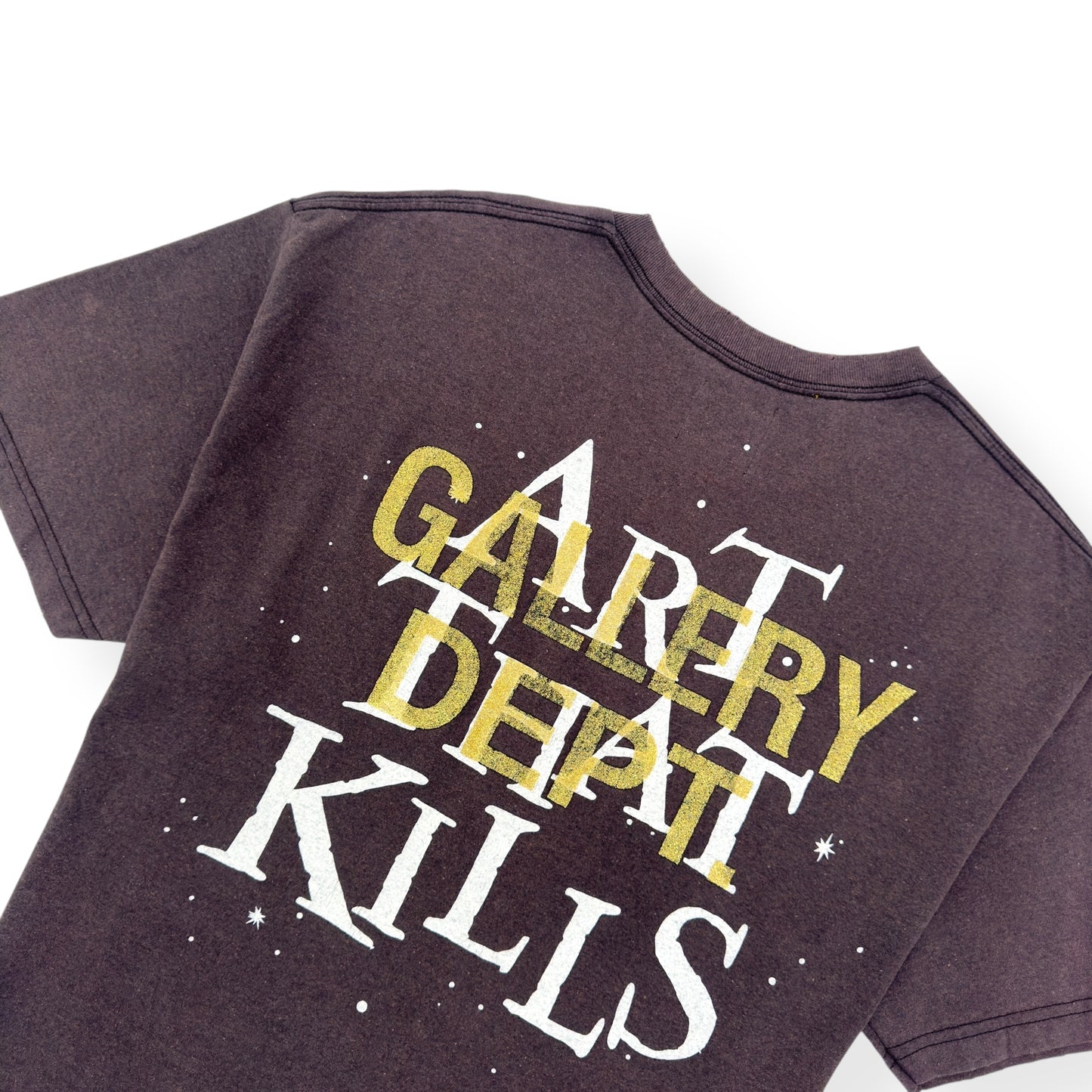 GALLERY DEPT. ATK ROD PRINTED COTTON T-SHIRT GREY L
