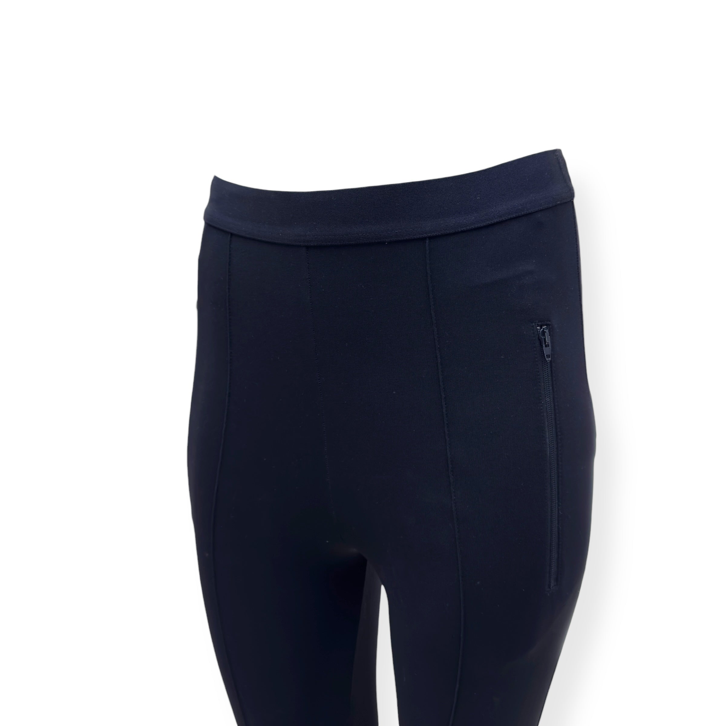 BALENCIAGA LOGO-PRINT STRETCH-JERSEY LEGGINGS BLACK 34 / XS