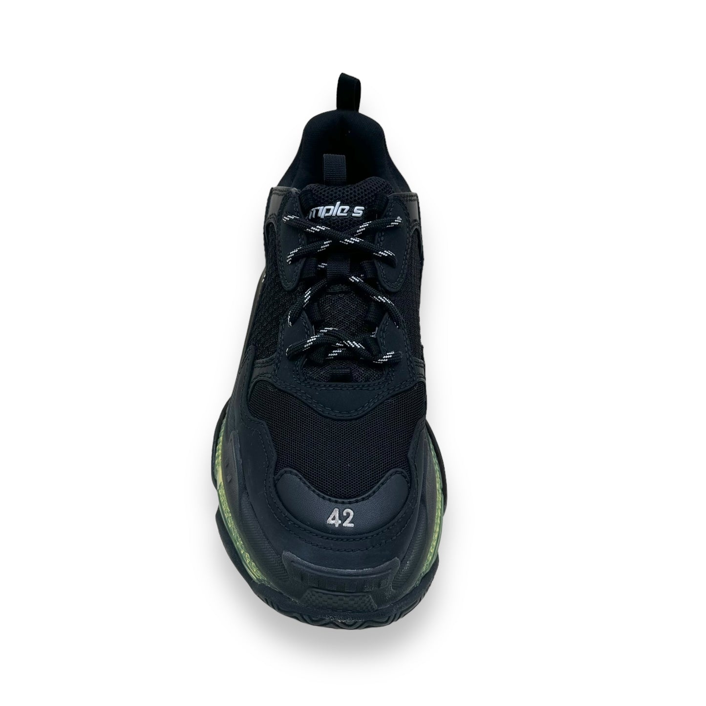 BALENCIAGA TRIPLE S SNEAKER BLACK / GREEN UK8