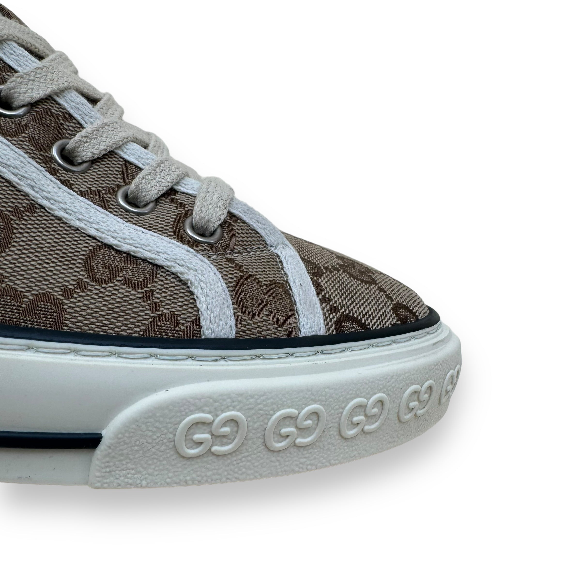 GUCCI GG CANVAS TENNIS 1977 HIGH TOP SNEAKER UK9