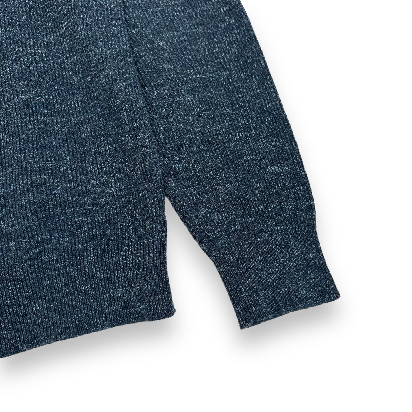 THOM SWEENEY COTTON KNIT CREWNECK SWEATSHIRT NAVY M