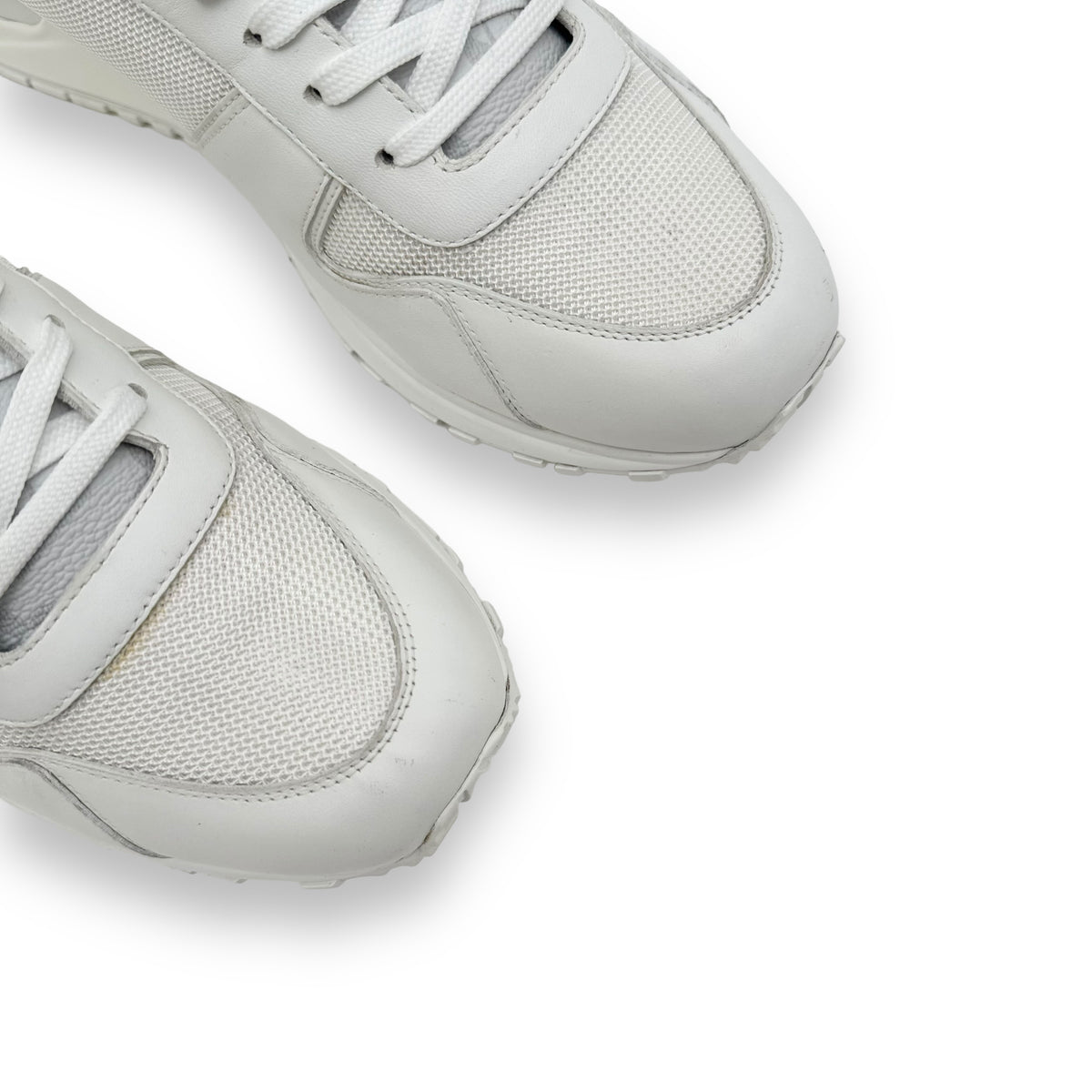 LOUIS VUITTON RUN AWAY LEATHER SNEAKER WHITE UK8.5