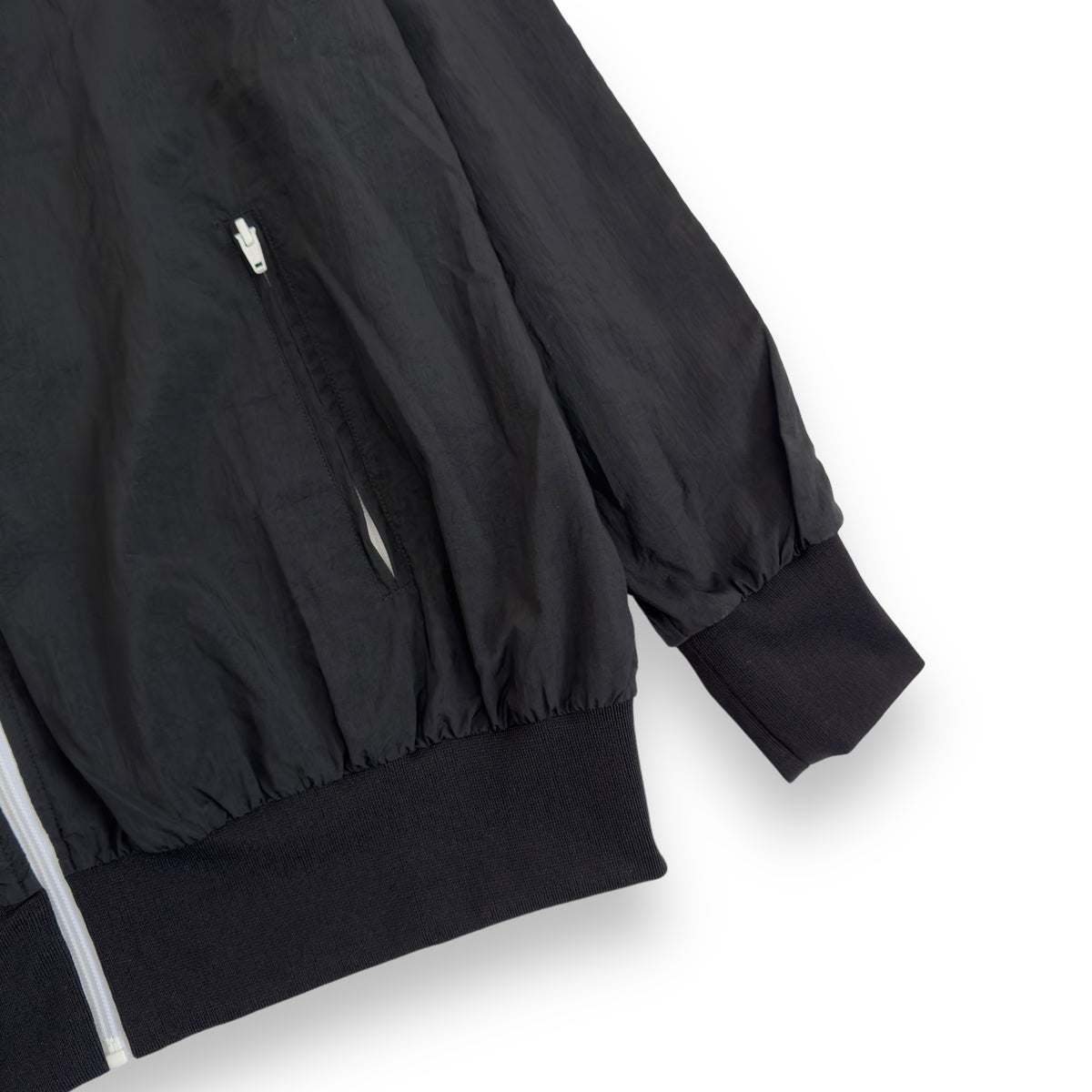 PALM ANGELS LOGO PRINT TRACK JACKET BLACK / WHITE M