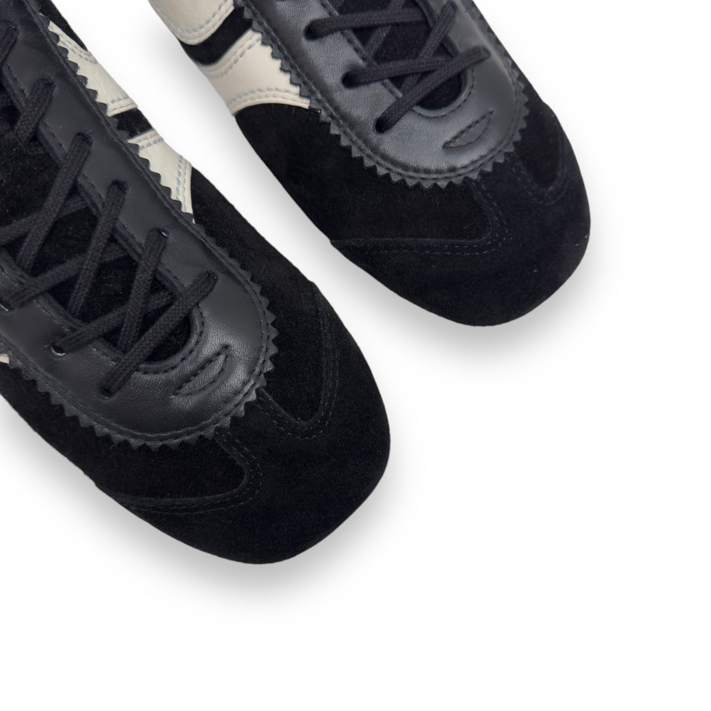 DRIES VAN NOTEN 70’S SUEDE LOW TOP SNEAKER BLACK / WHITE UK7.5