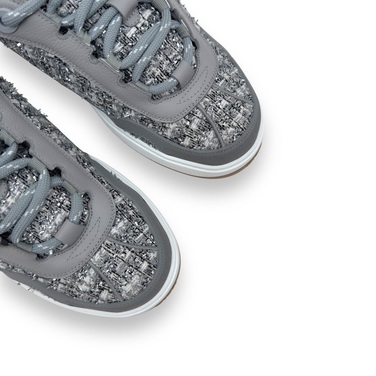 DIOR B9S SKATER TWEED SNEAKER SILVER UK11