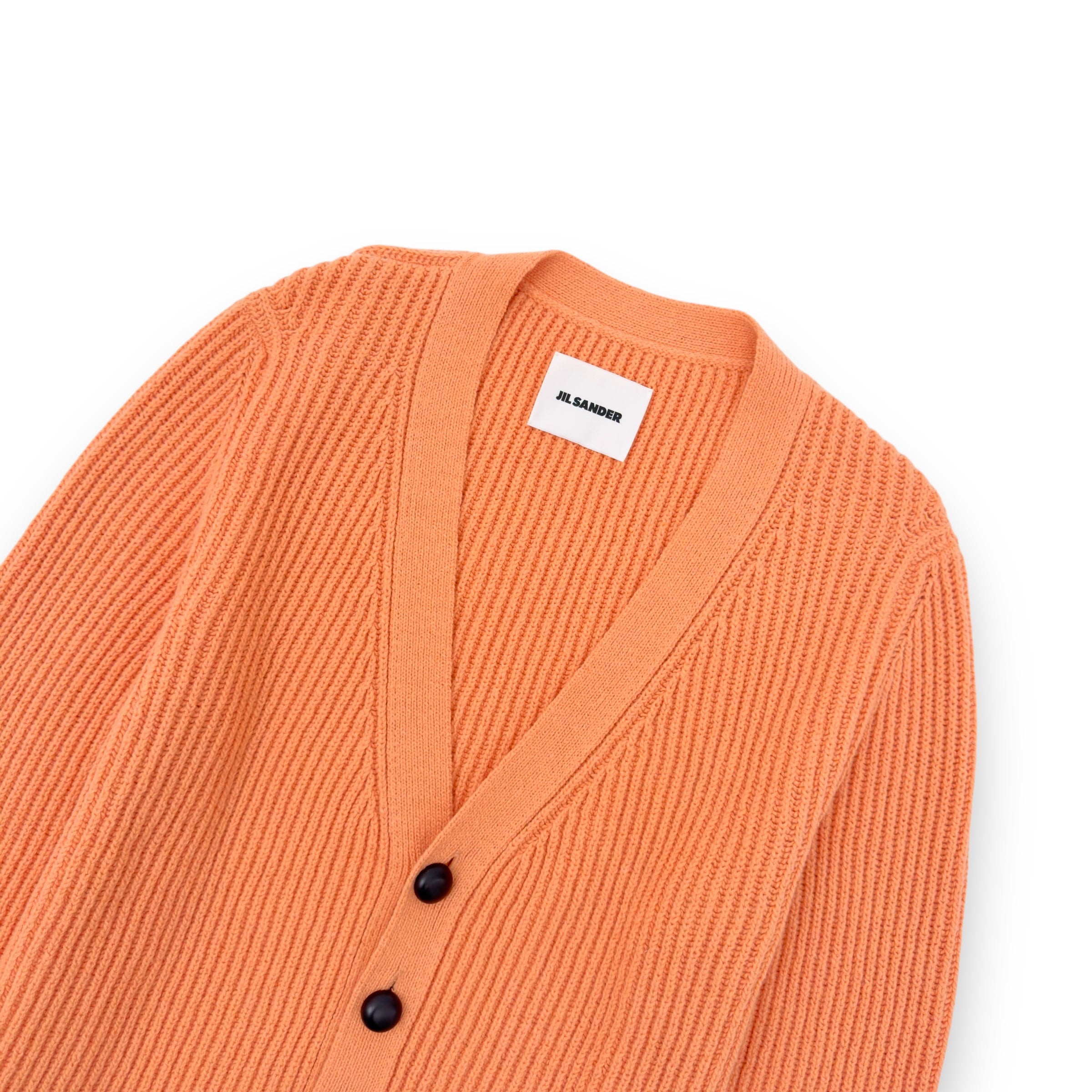 JIL SANDER WOOL CARDIGAN ORANGE 52 / XL