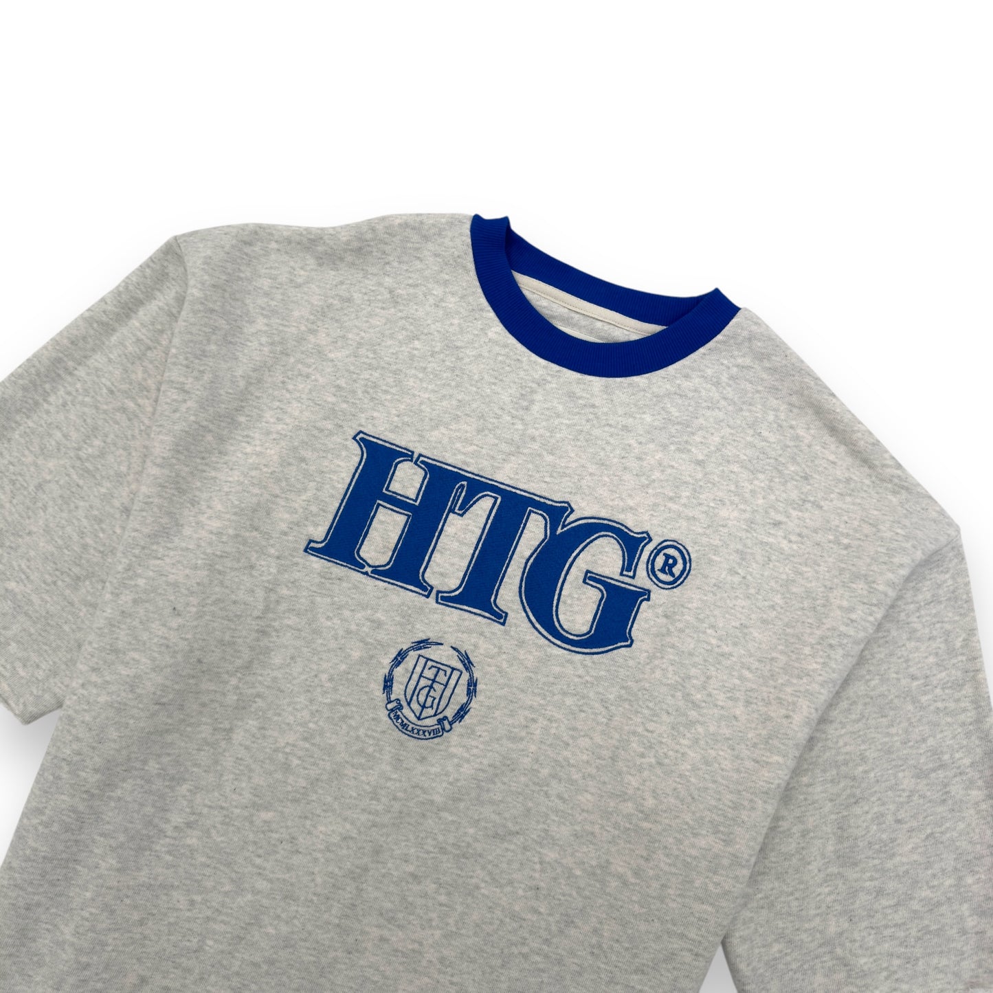 HONOR THE GIFT CROPPED T-SHIRT GREY / BLUE XL