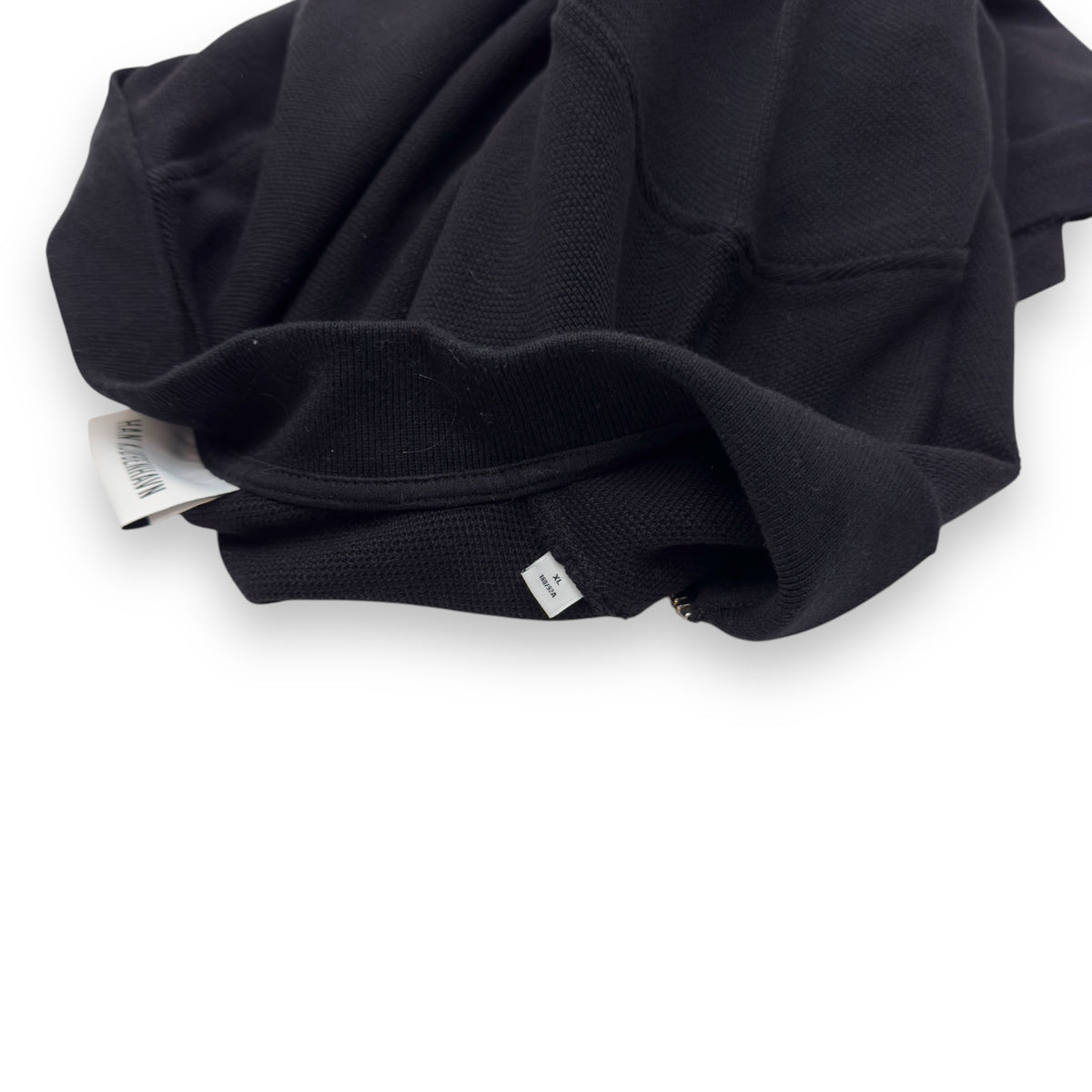 HAN KJØBENHAVN ZIP POLO SHIRT BLACK XL