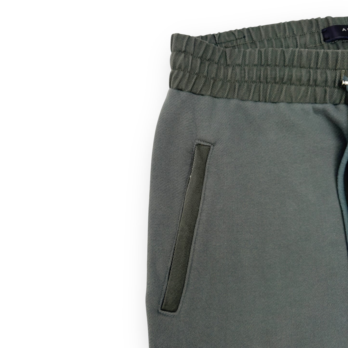 AMIRI COTTON KNIT CARGO SWEATPANTS GREEN M