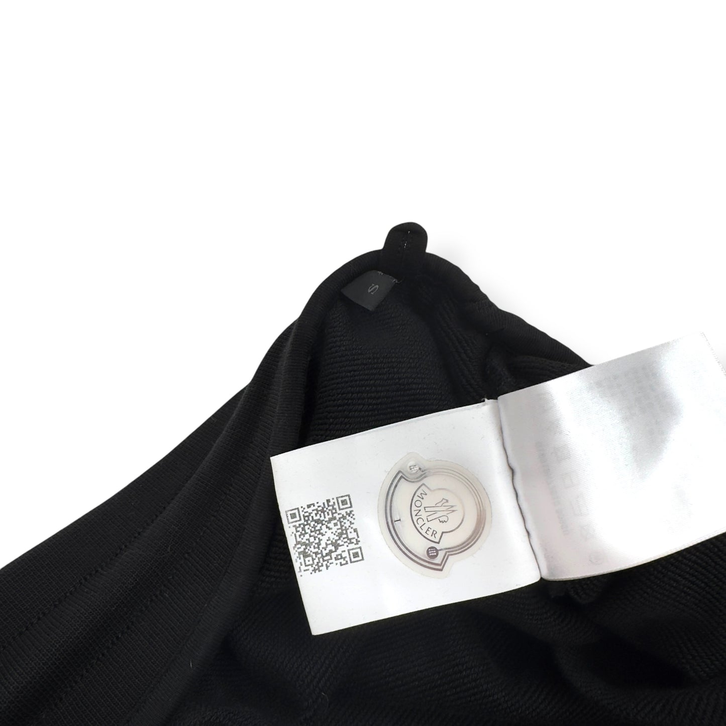 MONCLER LOGO-PRINT SWEATPANTS BLACK / WHITE S