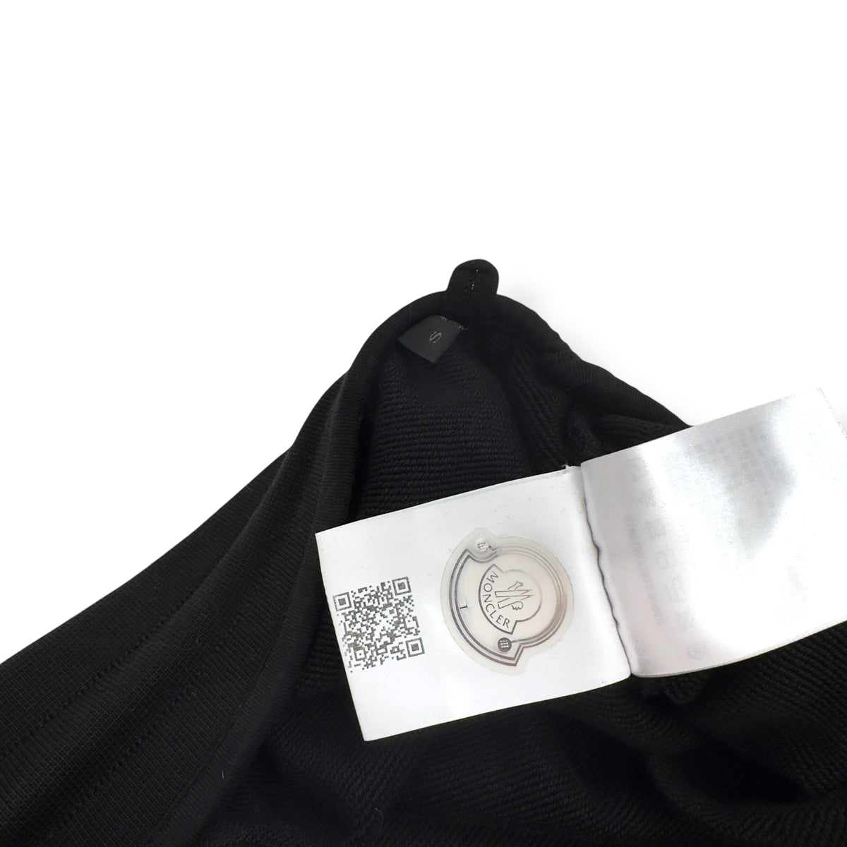 MONCLER LOGO-PRINT SWEATPANTS BLACK / WHITE S