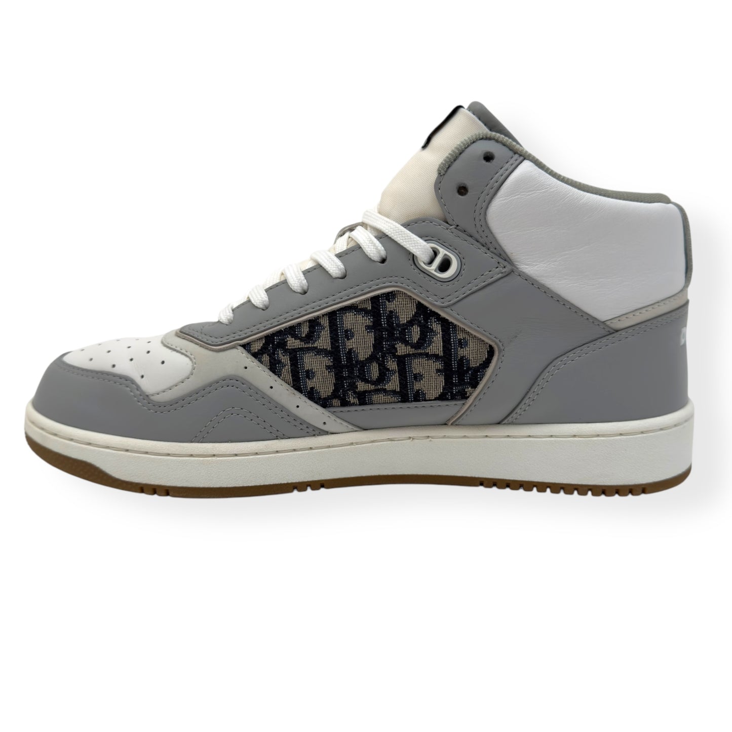 DIOR B27 OBLIQUE HIGH TOP SNEAKERS GREY / WHITE 43 / UK9
