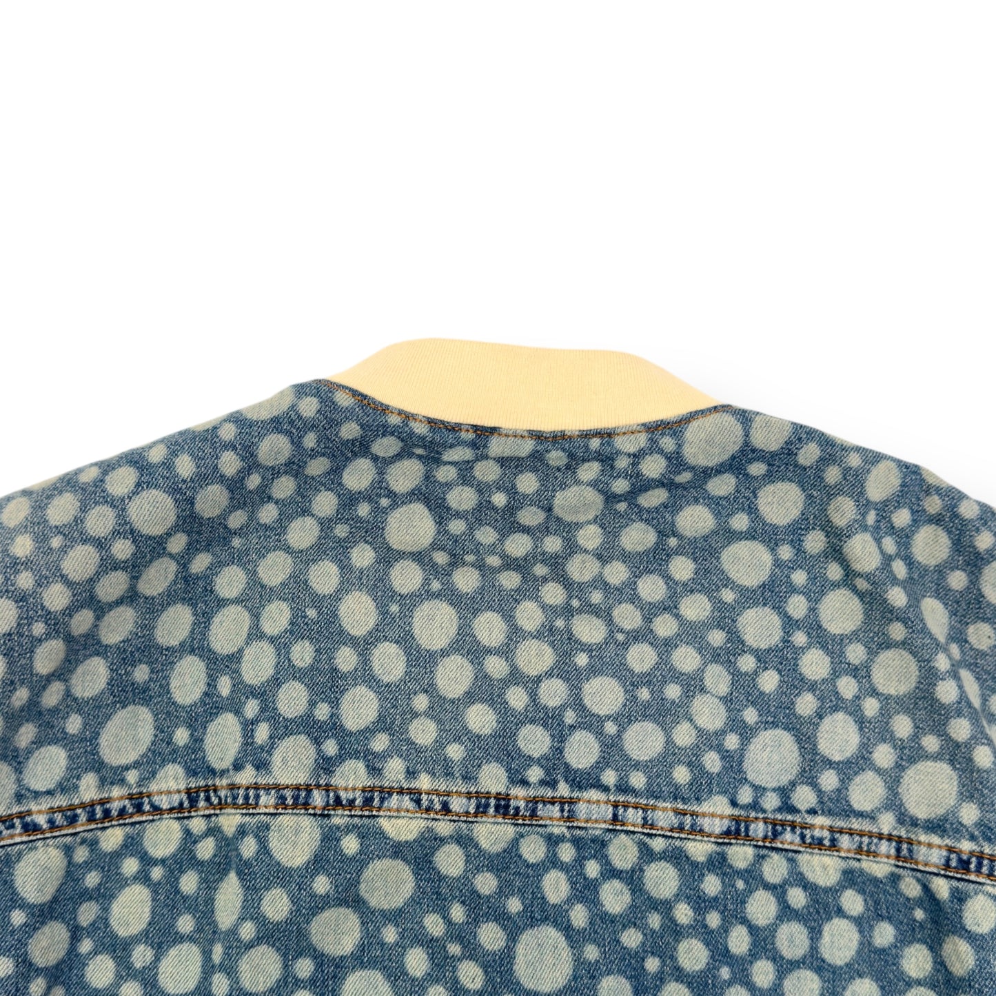 LOUIS VUITTON X YAYOI KUSAMA DOT BASEBALL SHIRT BLUE / WHITE L