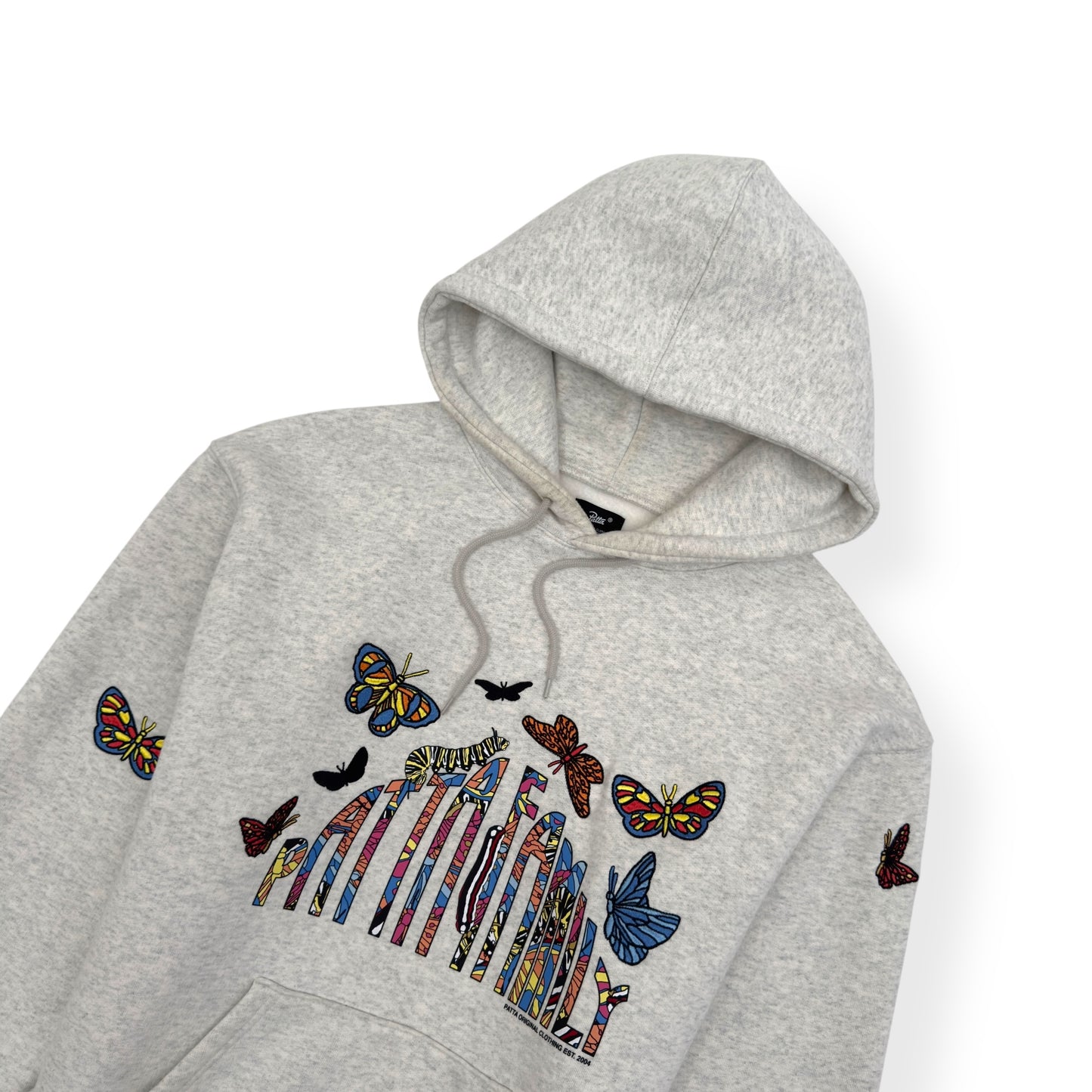 PATTA FAMILY CLASSIC HOODIE GREY / MULTICOLOURED L