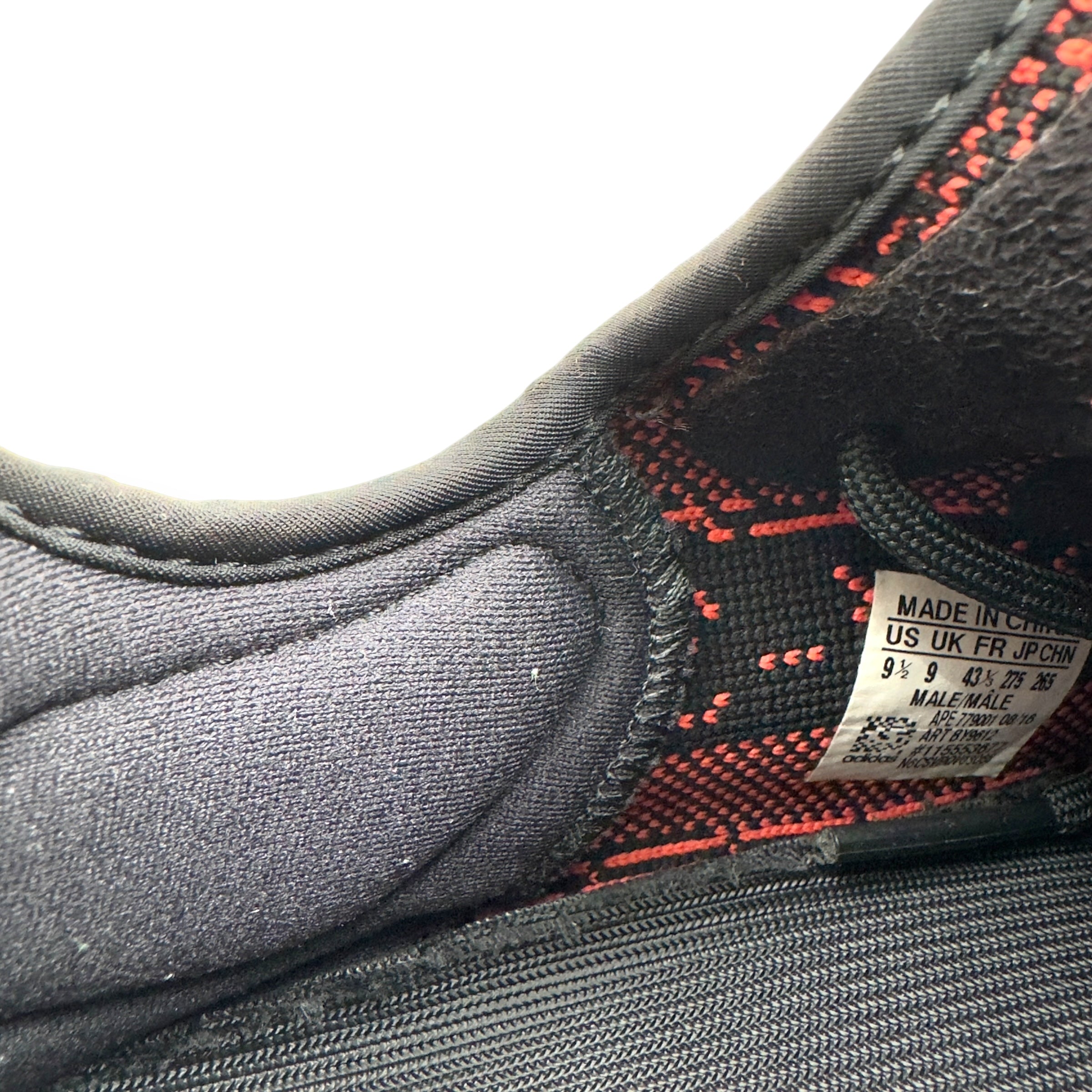 YEEZY BOOST 350 SNEAKER CORE BLACK / RED UK9