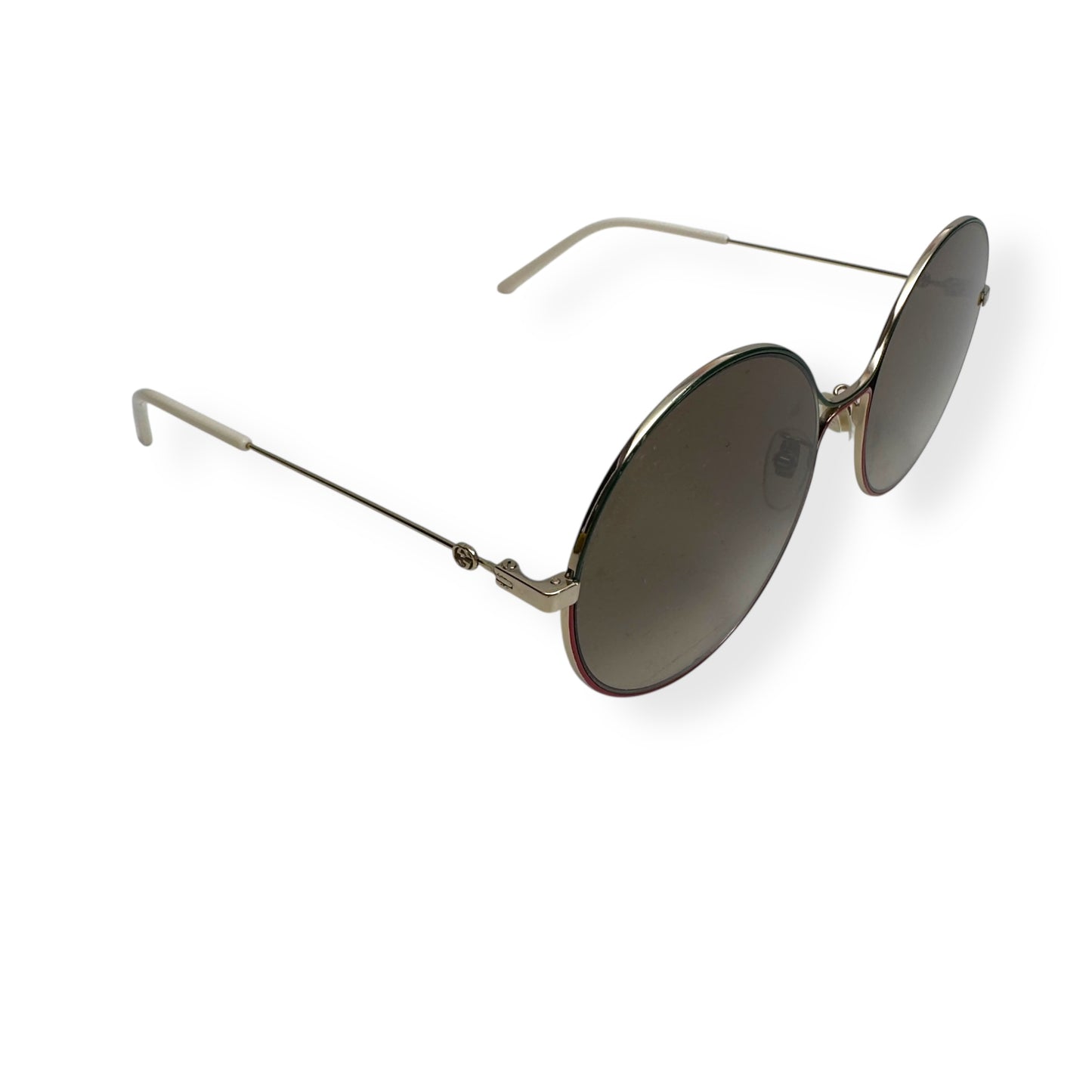 GUCCI GG0395S ROUND LENSE SUNGLASSES GOLD