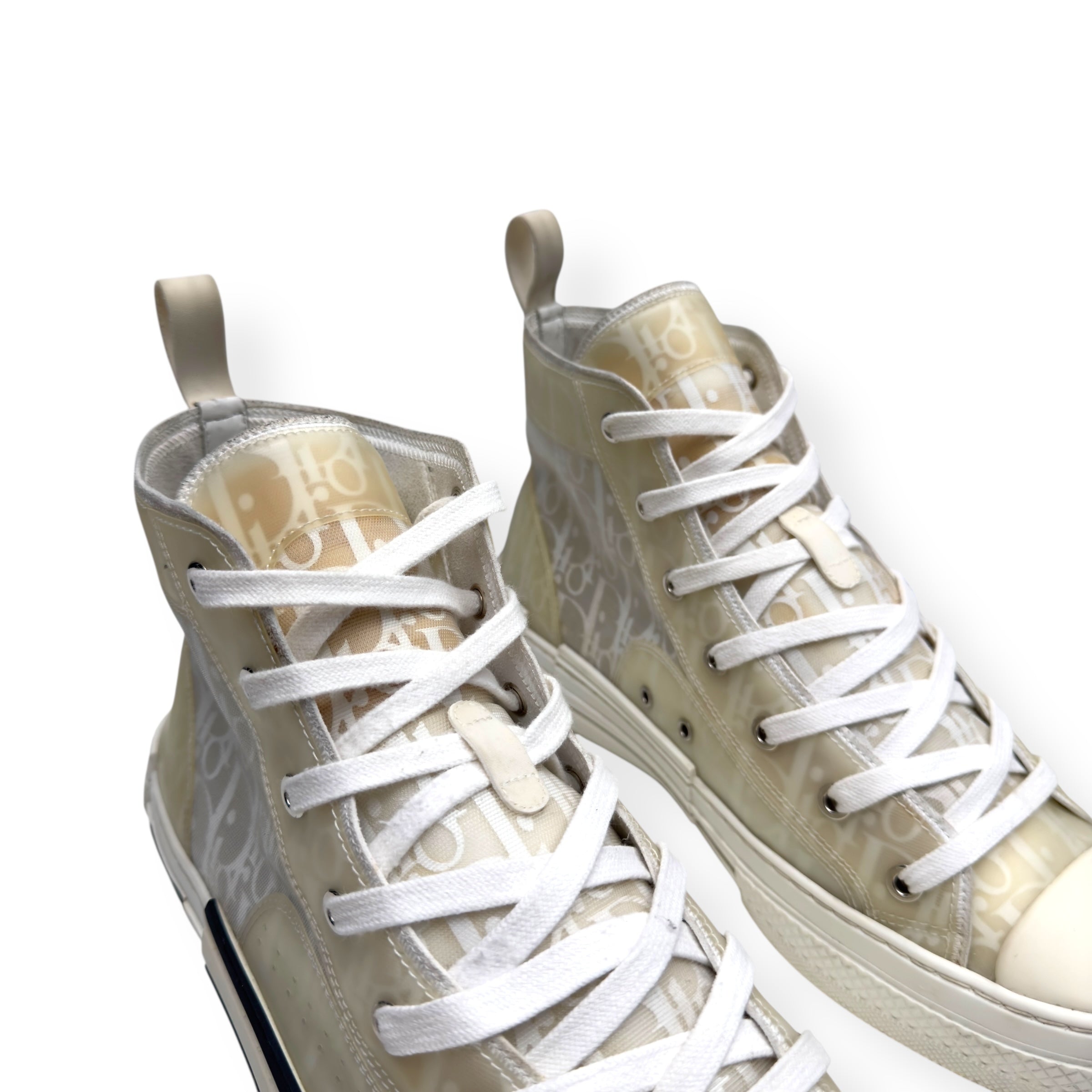 DIOR B23 HIGH TOP SNEAKERS BLACK / WHITE 42 / UK8