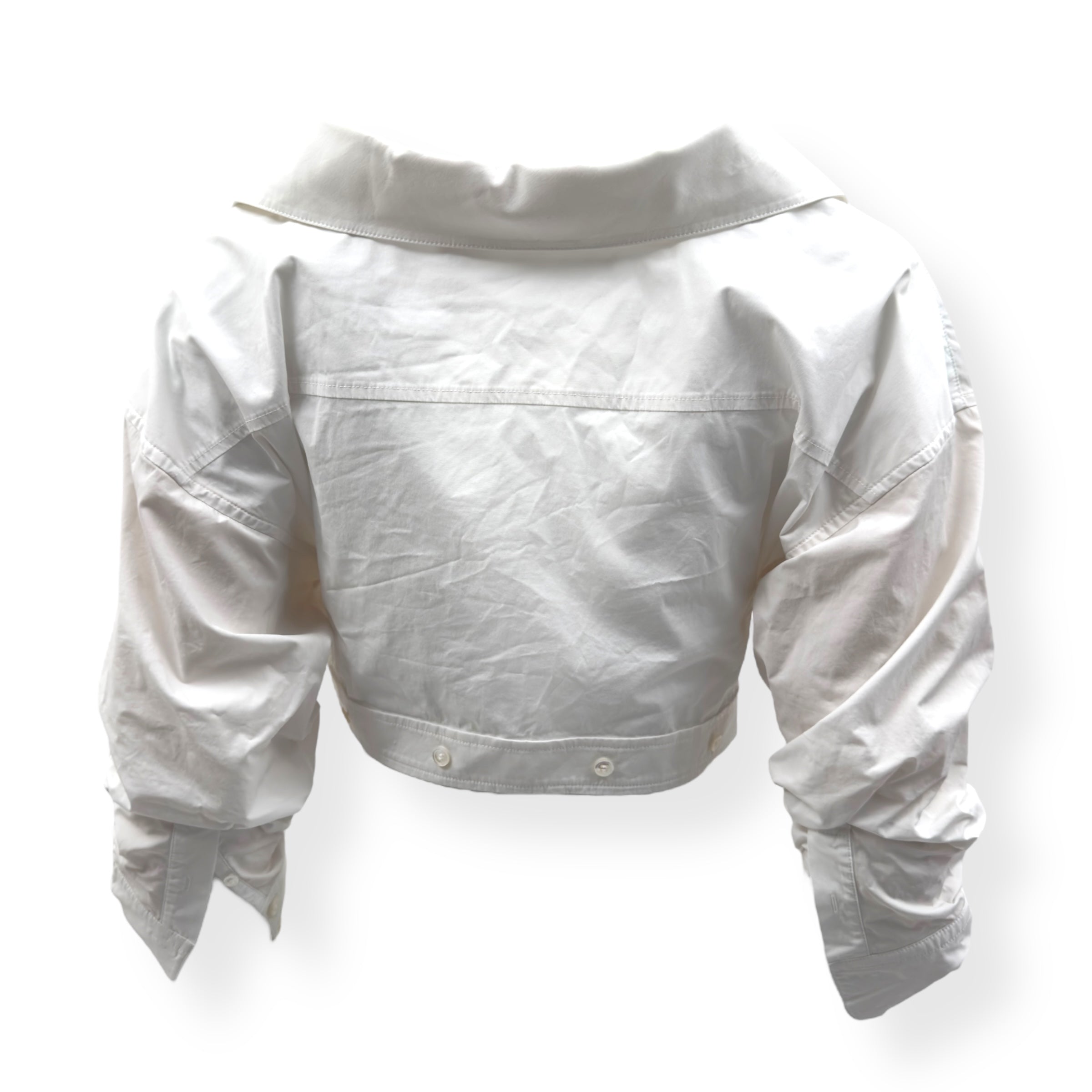 ALEXANDER WANG CROPPED SHIRT WHITE 2 / S