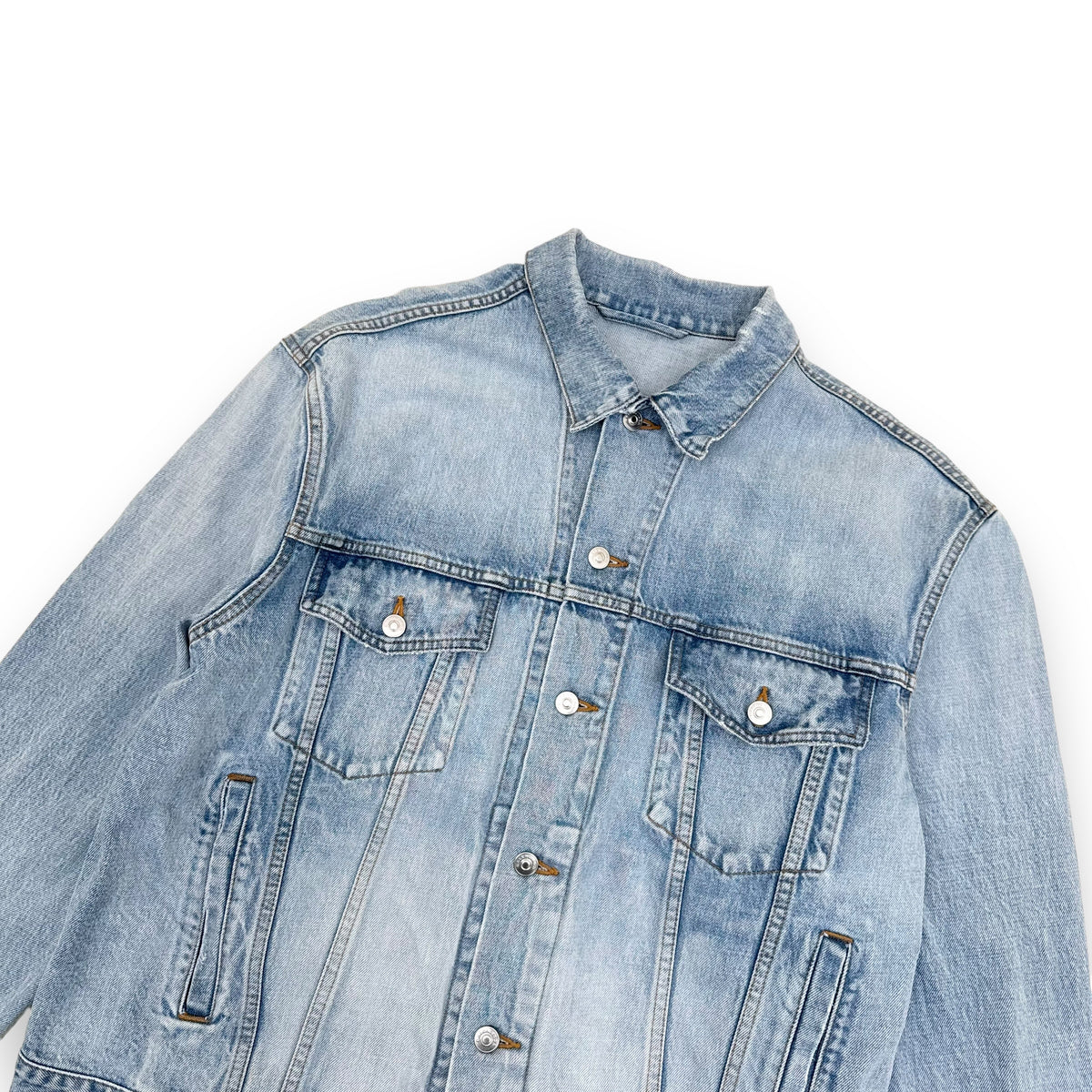 BALENCIAGA SS18 OVERSIZED DENIM JACKET BLUE UK8